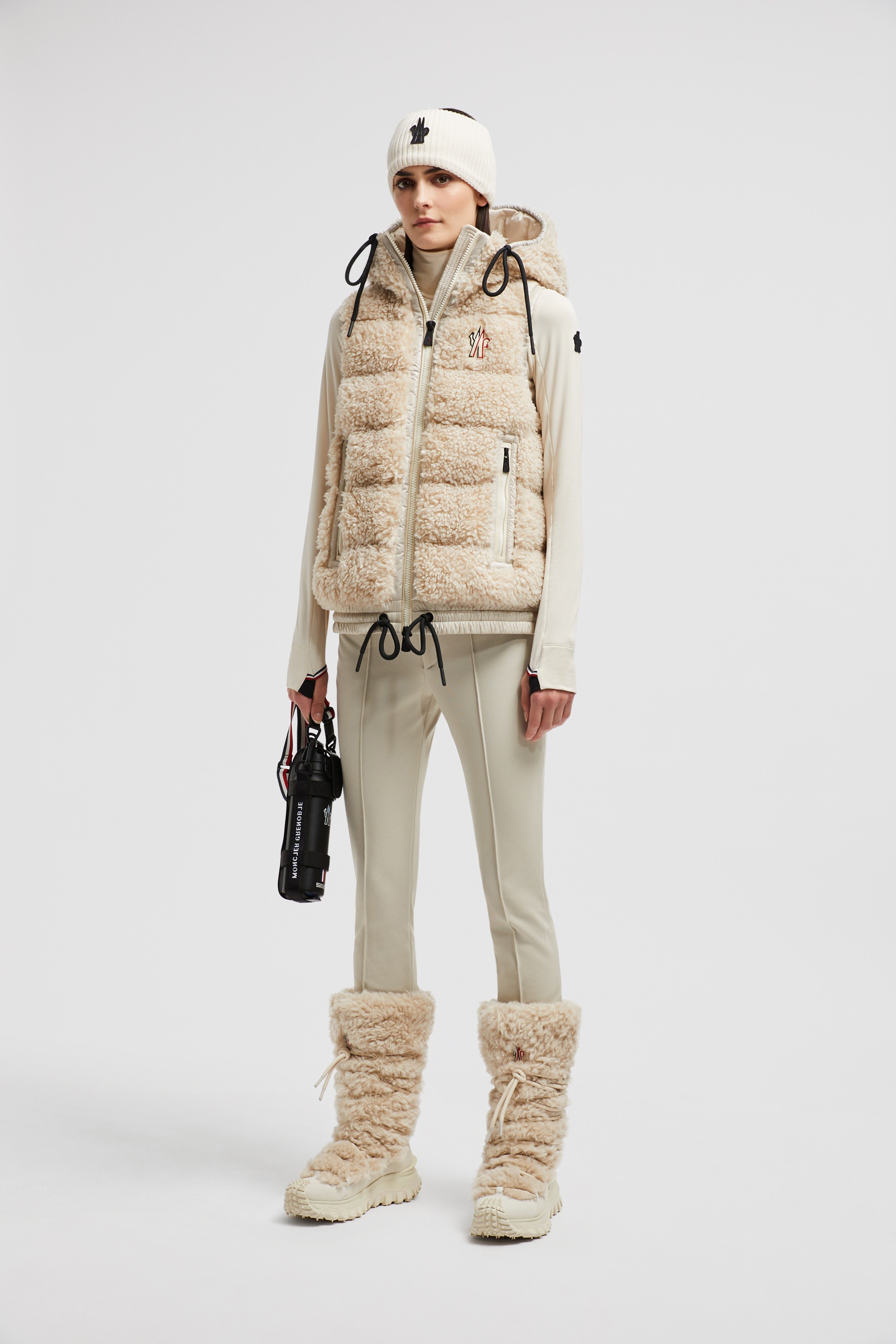 Padded Teddy Zip-Up Vest - 2