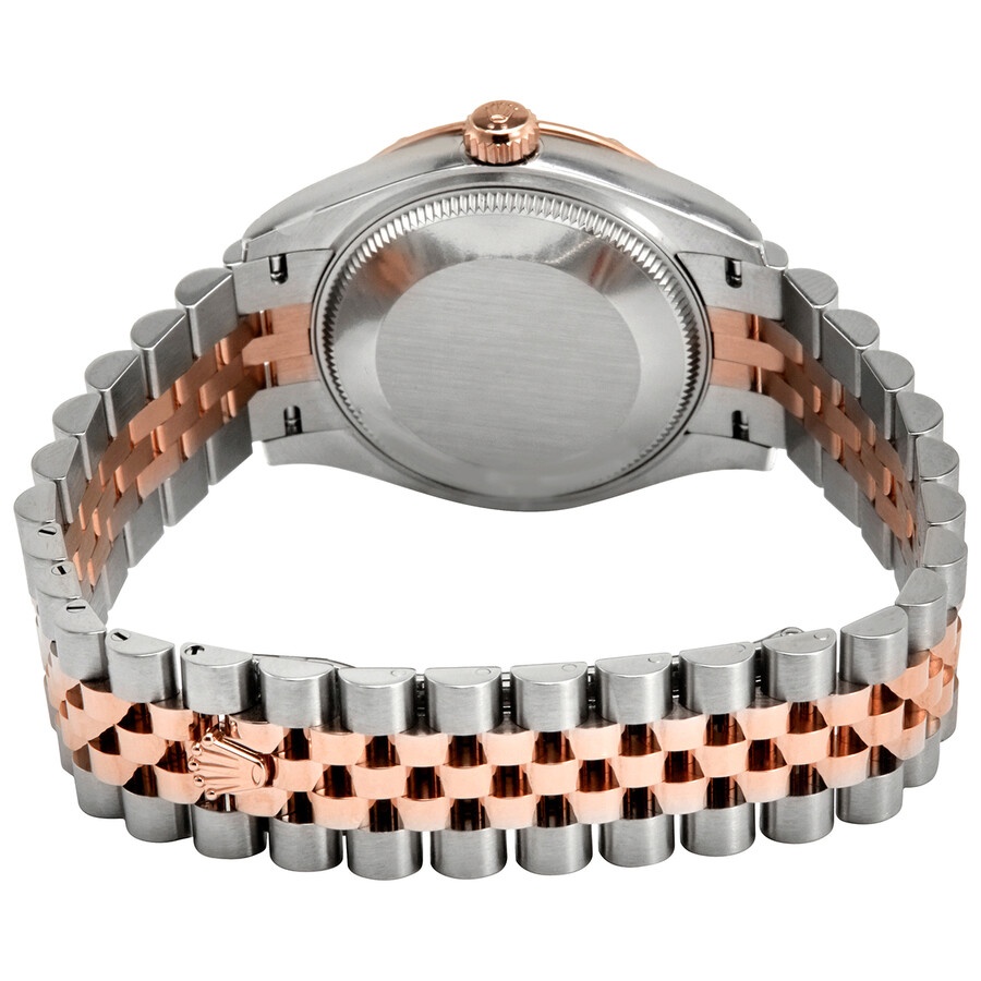 Rolex Datejust 31 Chocolate Diamond Dial Automatic Ladies Steel and 18kt Pink Gold Jubilee Watch 278 - 3