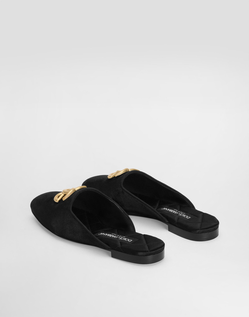 Dolce & Gabbana Velvet mules outlook