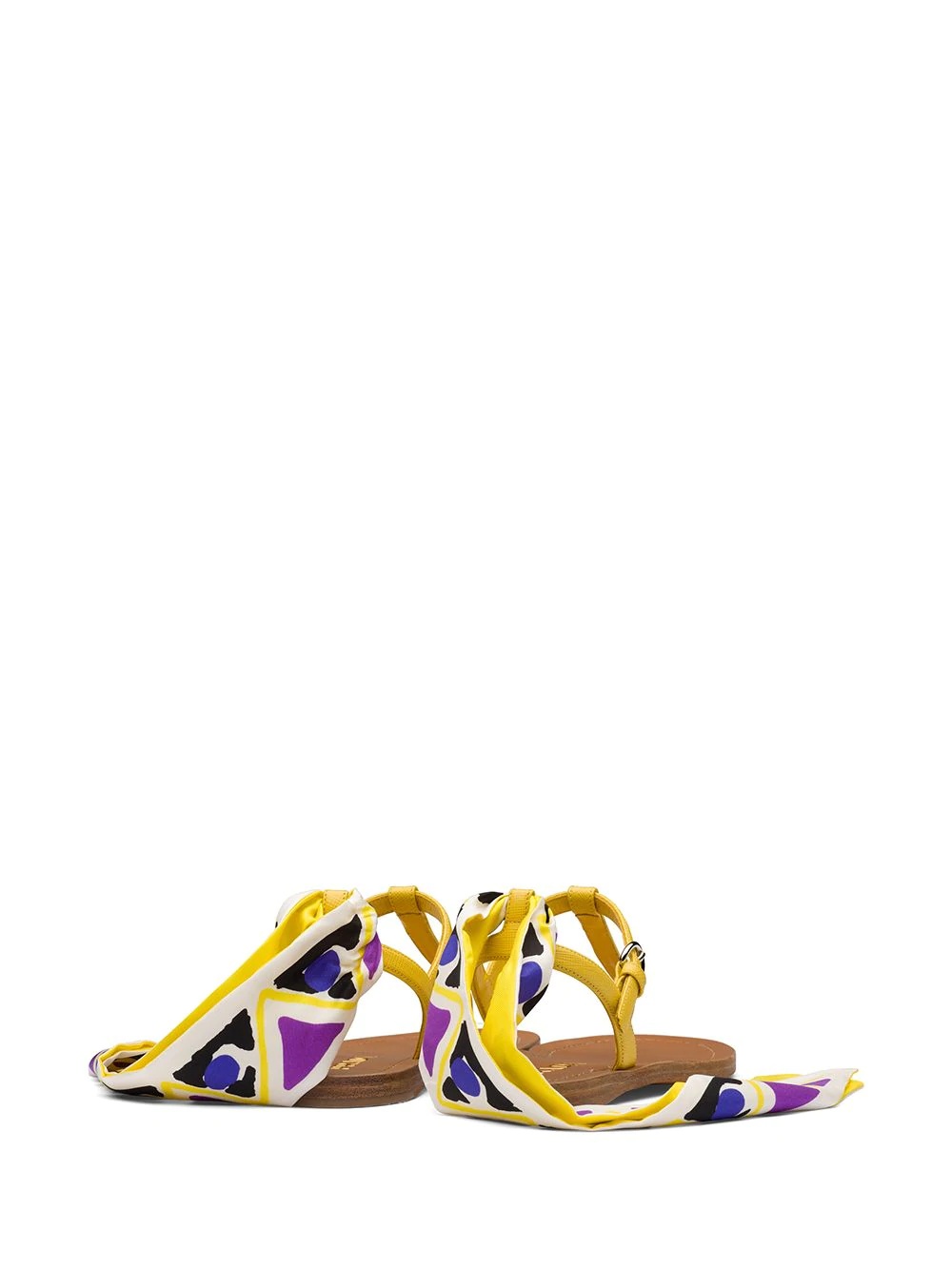 scarf tie sandals - 3