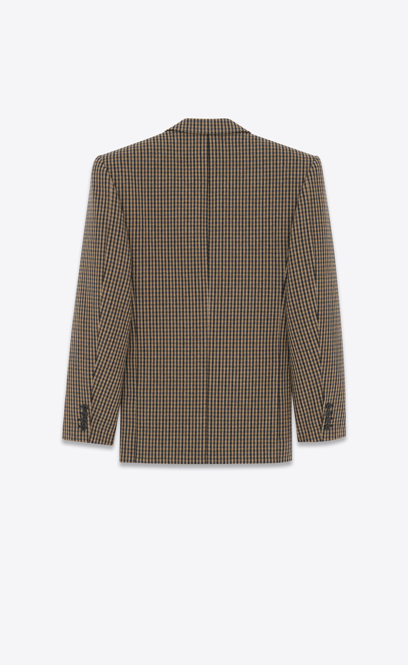 oversized jacket in vichy wool 4