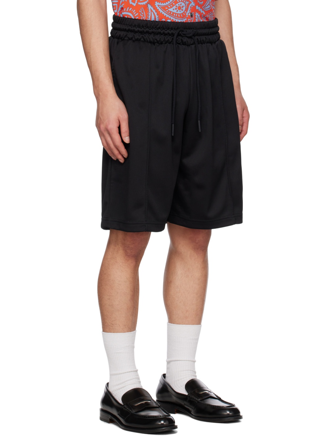 Black Tempera Cross Shorts - 2