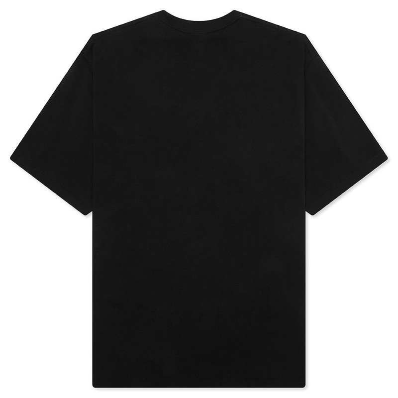 A BATHING APE® STA HOUNDSTOOTH COLLEGE RELAXED FIT TEE - BLACK outlook