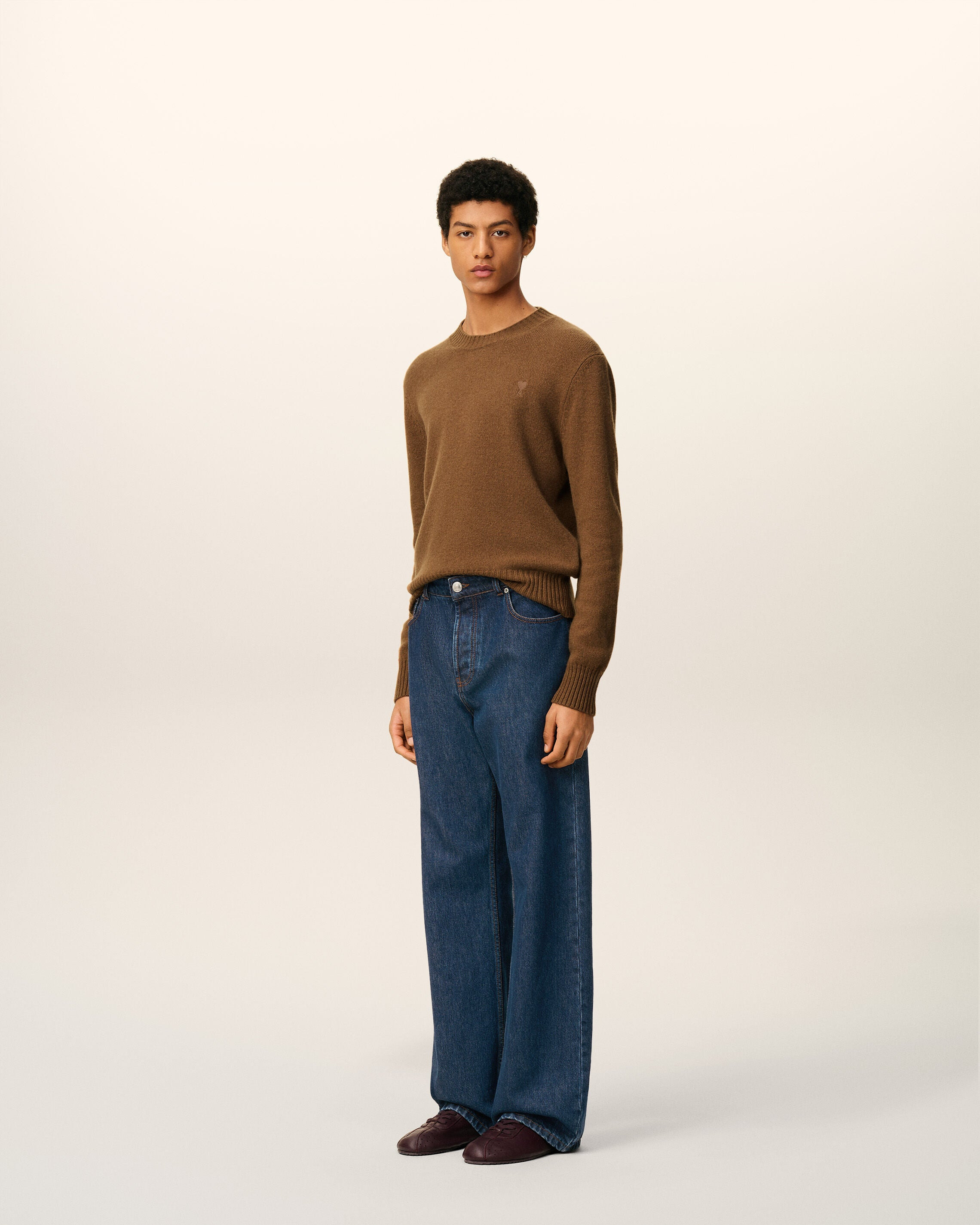 BLUE COTTON LARGE FIT JEANS - 6
