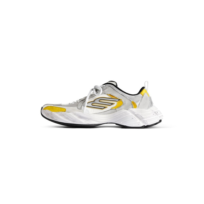 BALENCIAGA Men's Monday Shoe in Grey/white/yellow/black outlook