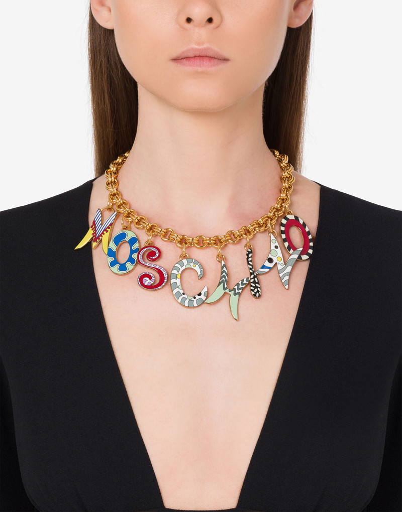 '60S LETTERING CHOKER NECKLACE 4