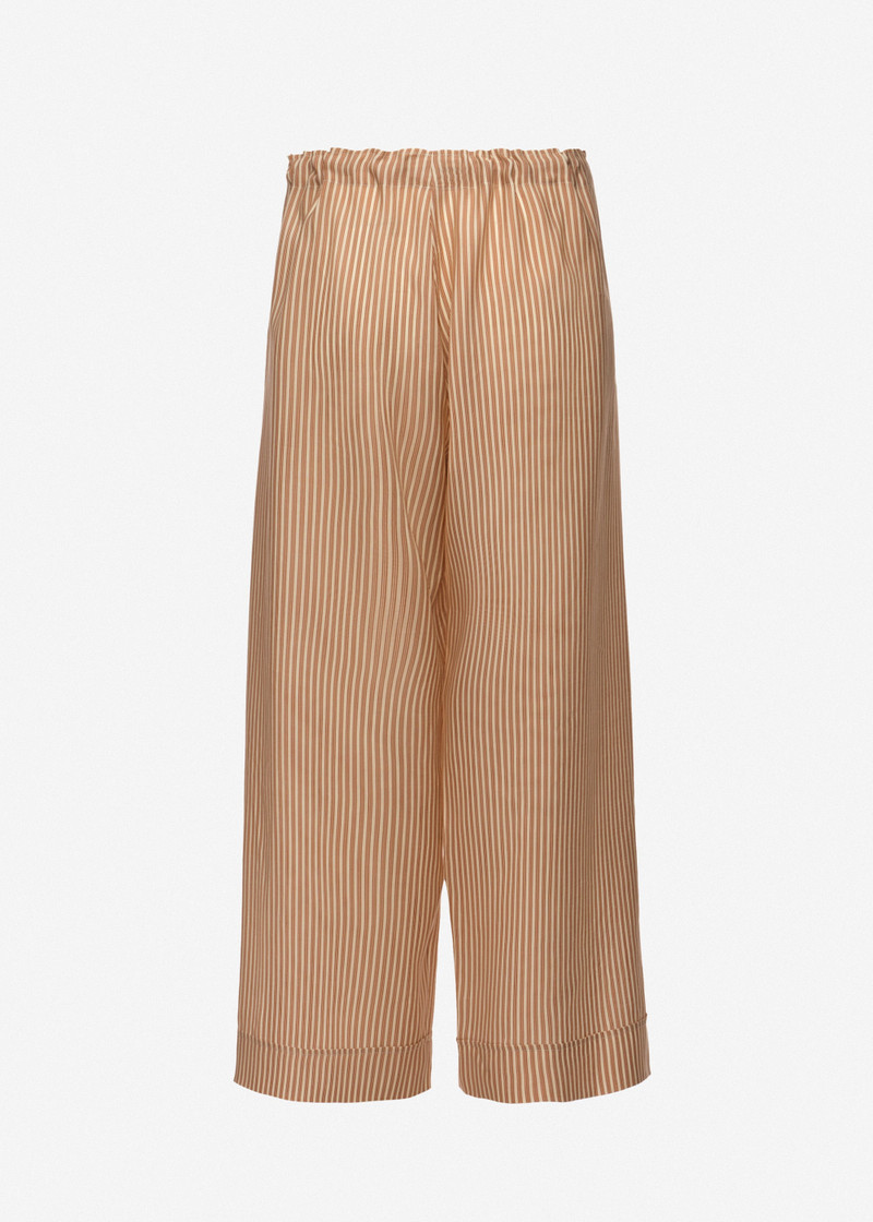 Striped culotte trousers in brown 2