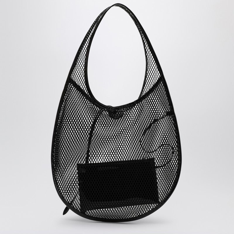 Alaia One Piece Black Mesh Medium Hobo Bag Women - 3