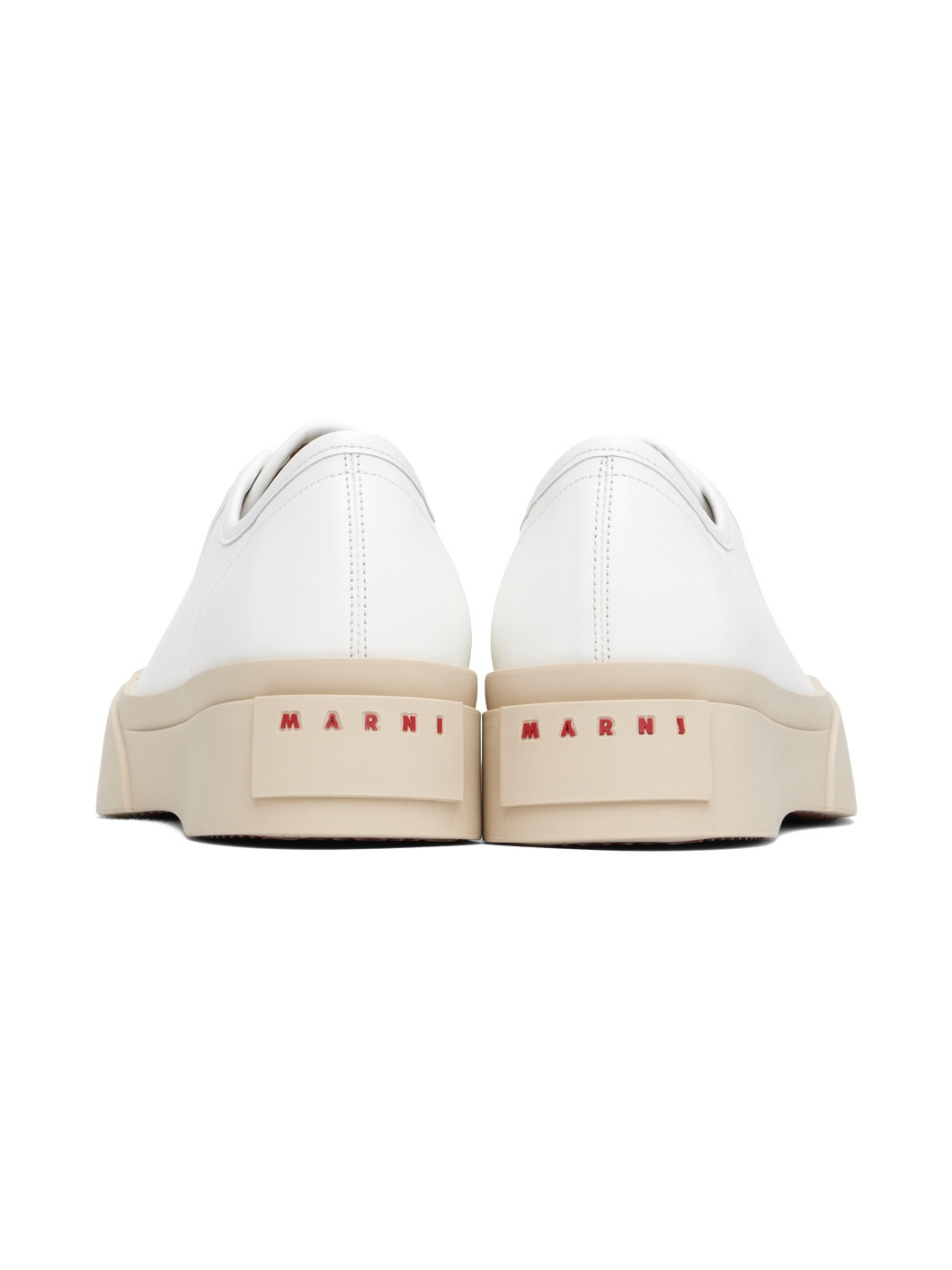 White Nappa Leather Pablo Sneakers - 2