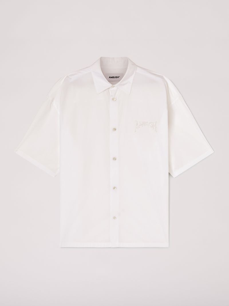 LOGO EMBROIDERY COTTON SHIRT - 1