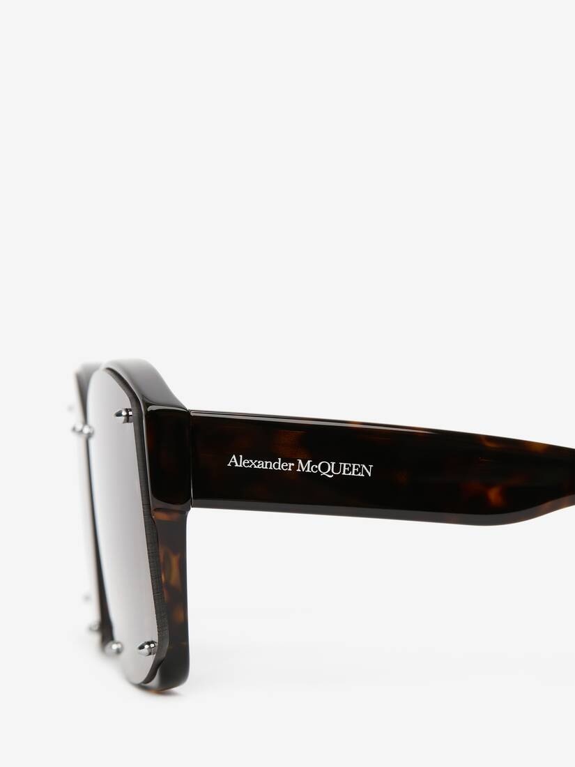Studs Structure Sunglasses in Brown - Havana - 4