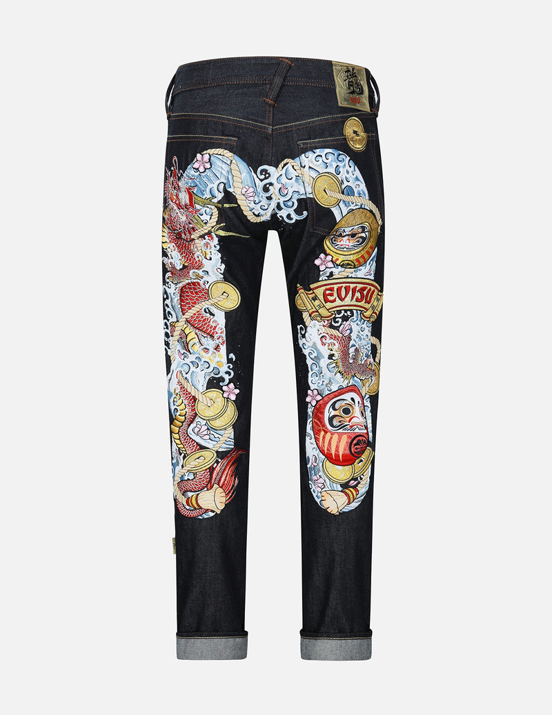 EVISU 2024 LIMITED EDITION “YEAR OF THE DRAGON” REGULAR FIT DENIM JEANS #2008 outlook