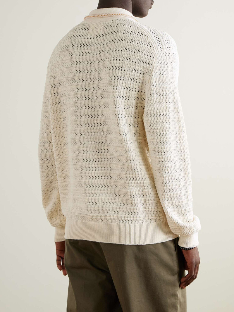 조 6636 Pointelle-Knit 유기 면 폴로 셔츠 3