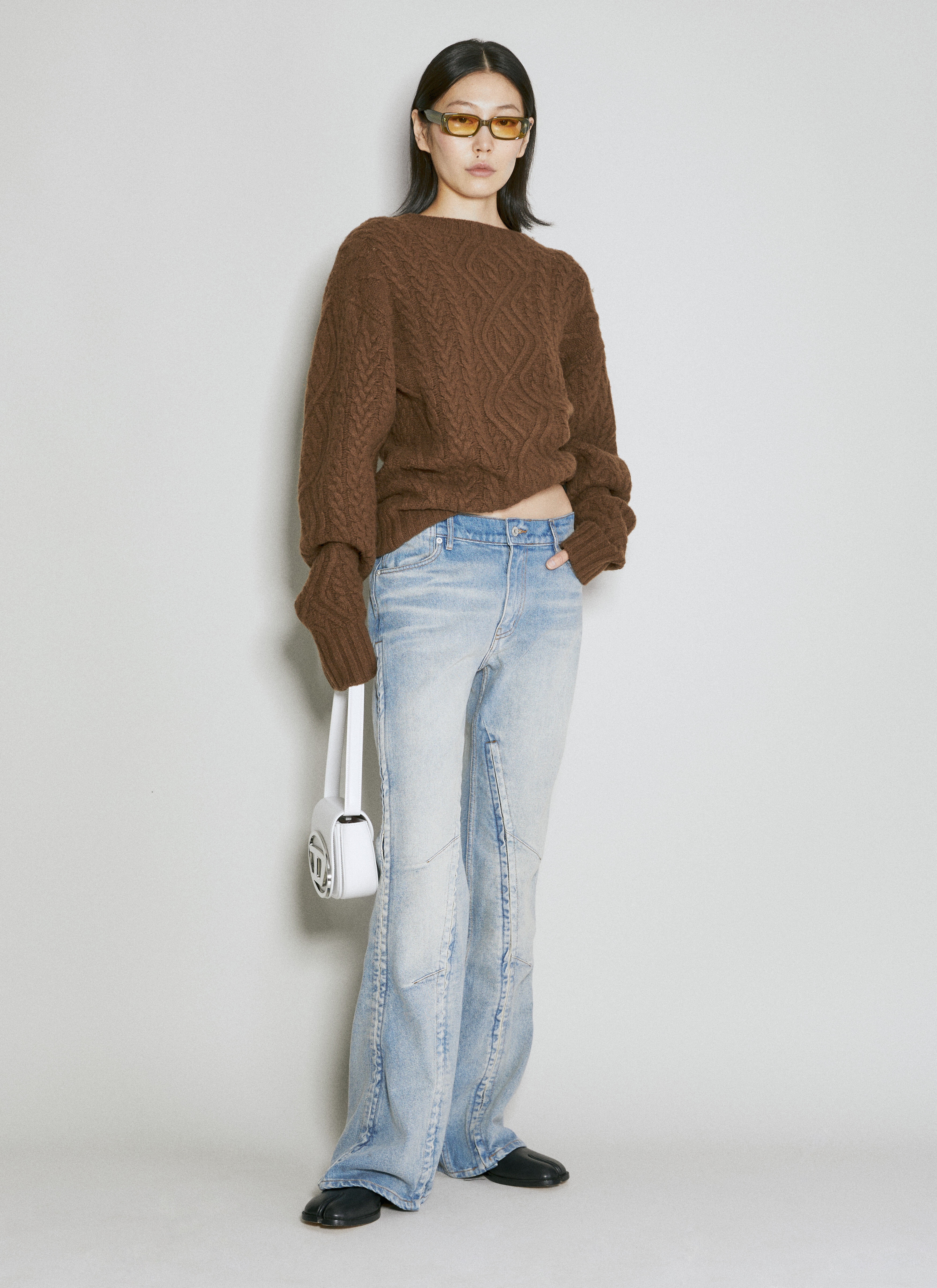Wool Cable Knit Sweater - 2