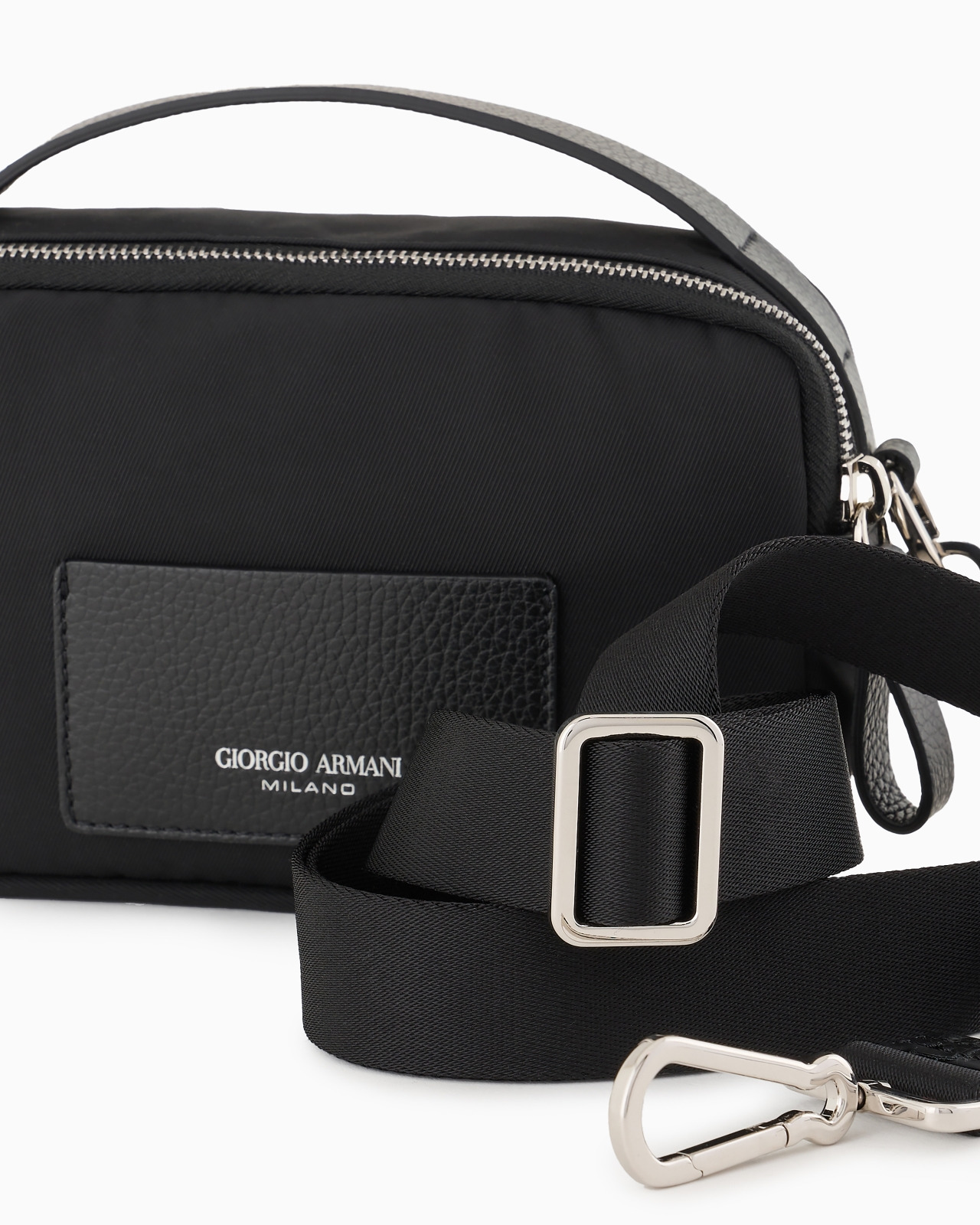 Mini crossbody bag in nylon and leather - 5