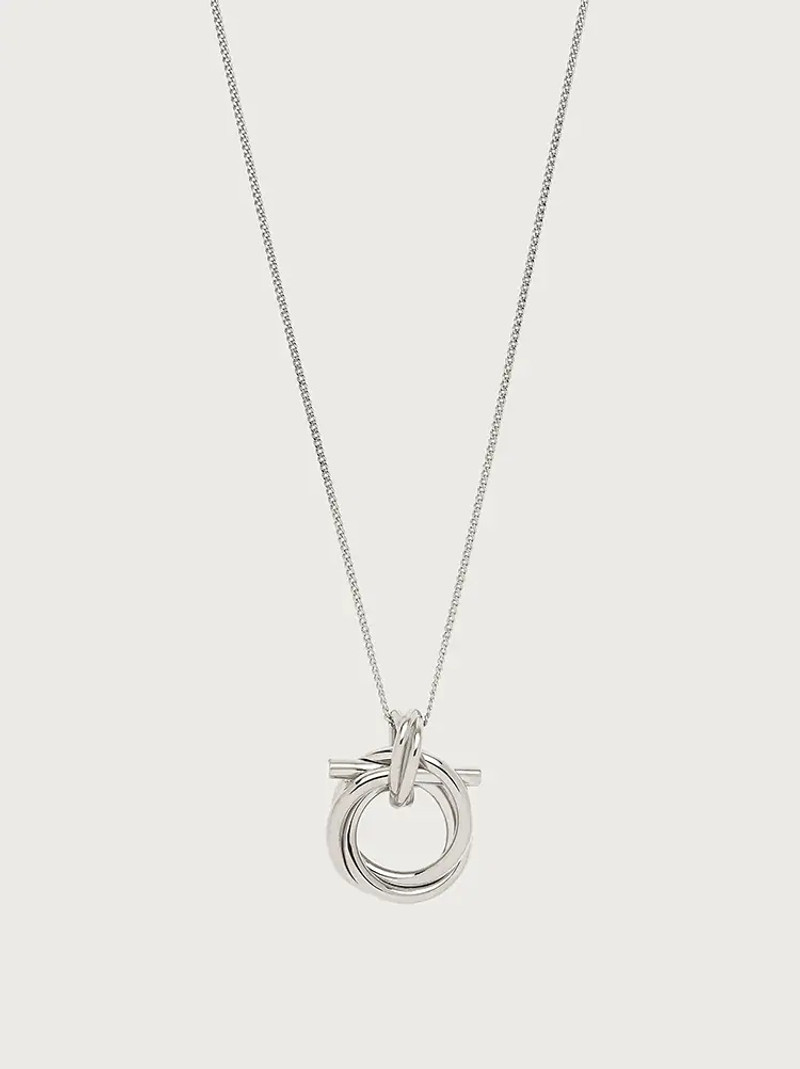 FERRAGAMO GANCINI PENDANT NECKLACE outlook