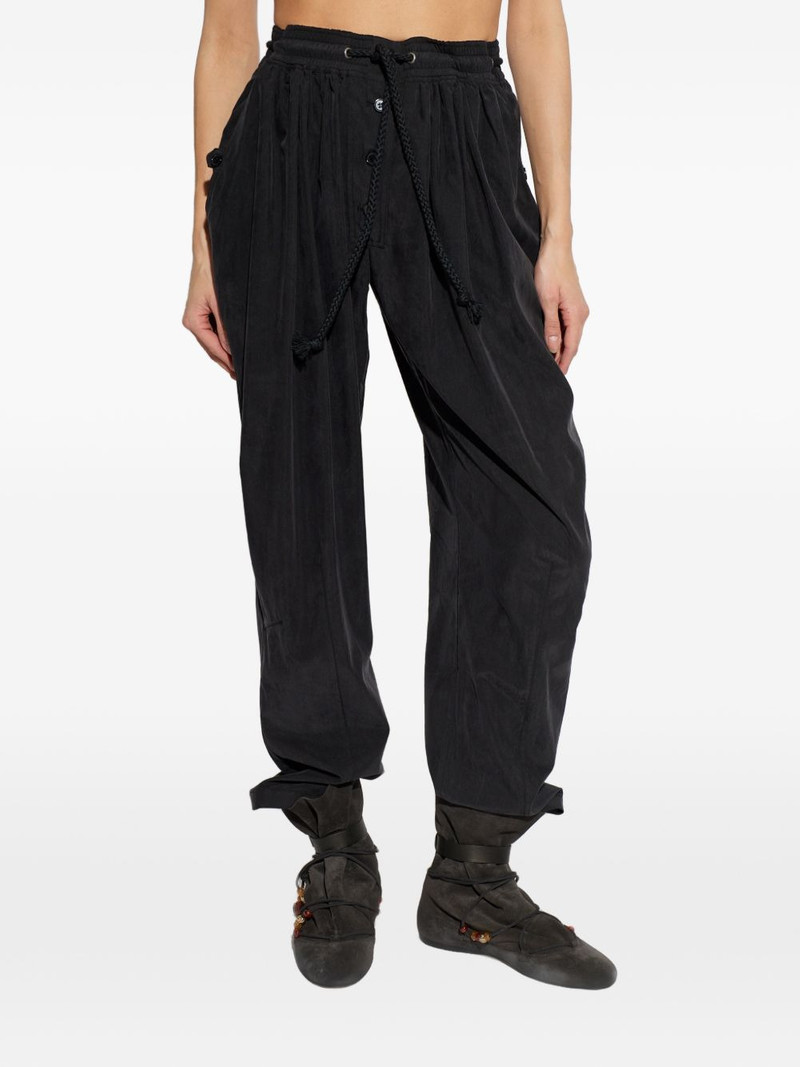 drawstring pleated trousers 3