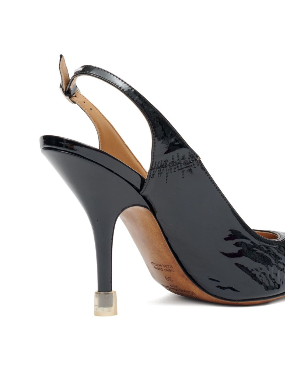 100mm slingback pumps - 5