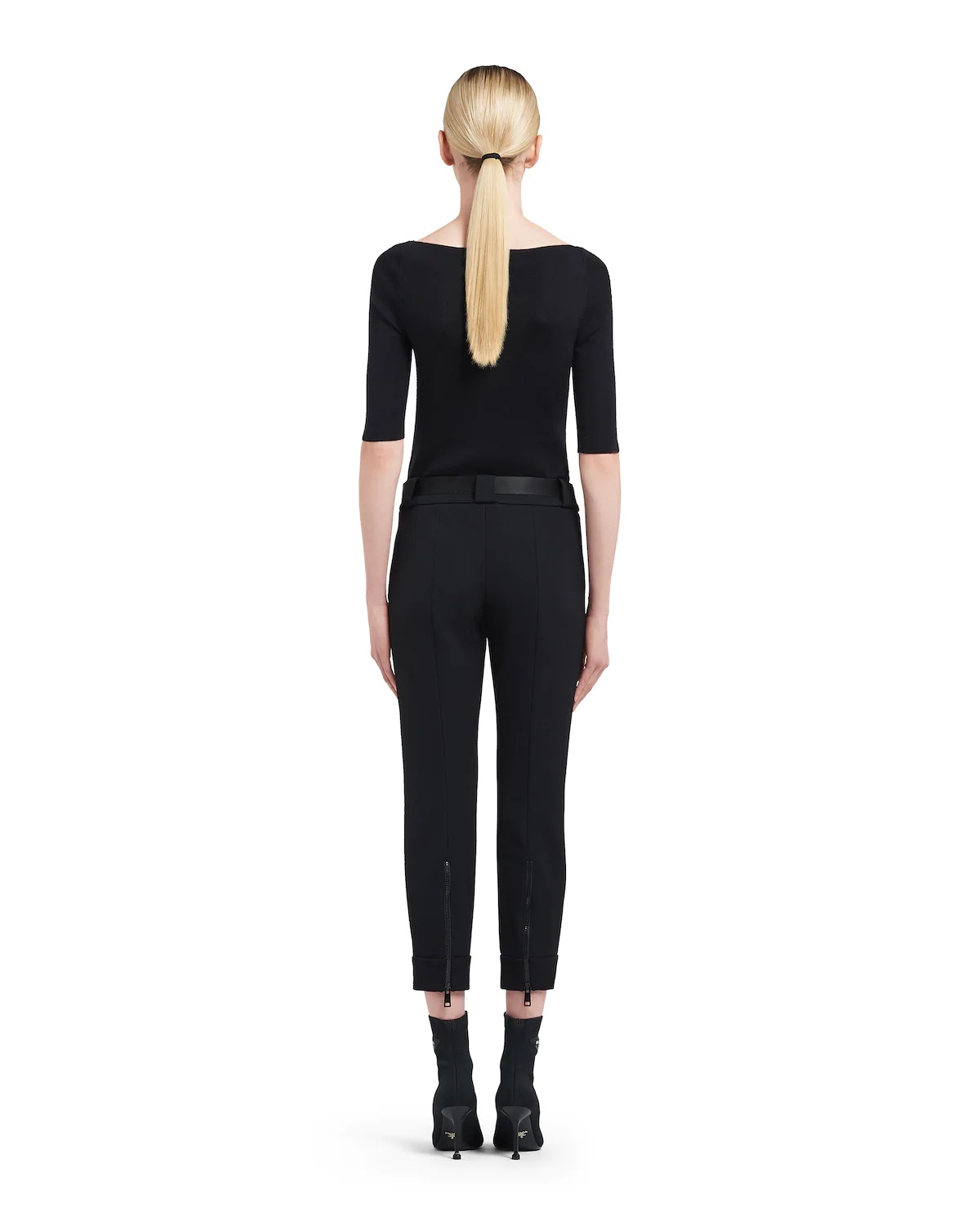 Technical gabardine trousers - 4