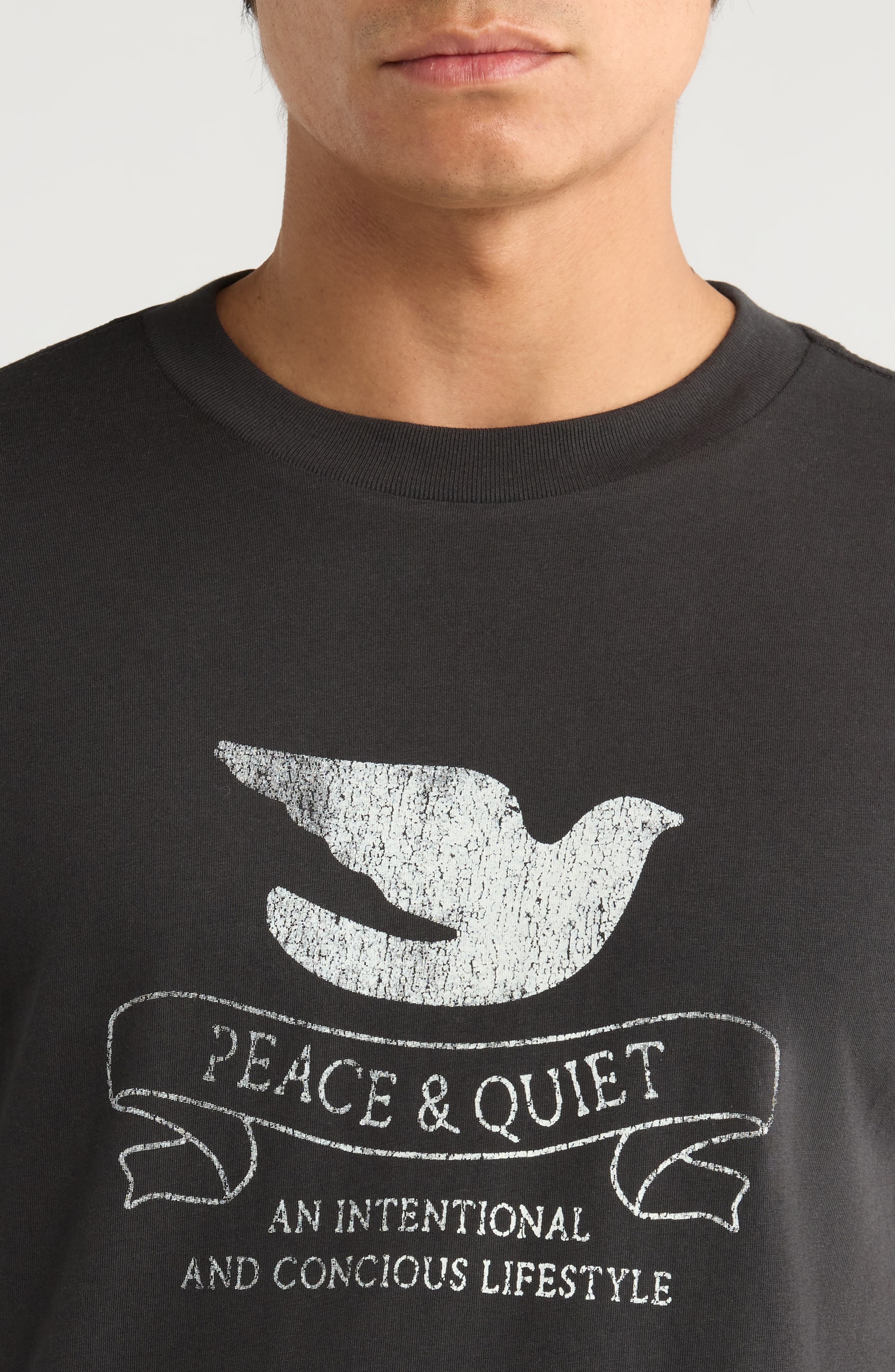 Museum of Peace & Quiet Conscious Lifestyle Graphic T-Shirt in Black at Nordstrom - 4