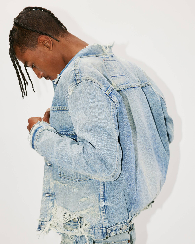 KENZO x LEVI'S® Type II distressed genderless denim trucker jacket 17