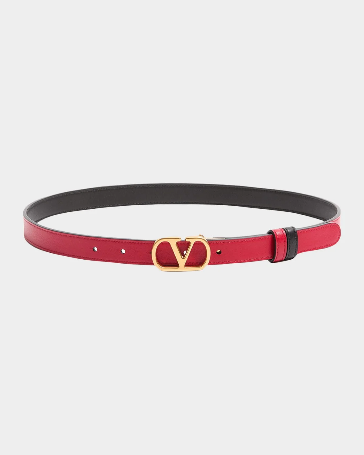 VLogo Signature Reversible Calfskin Belt, 20mm - 1