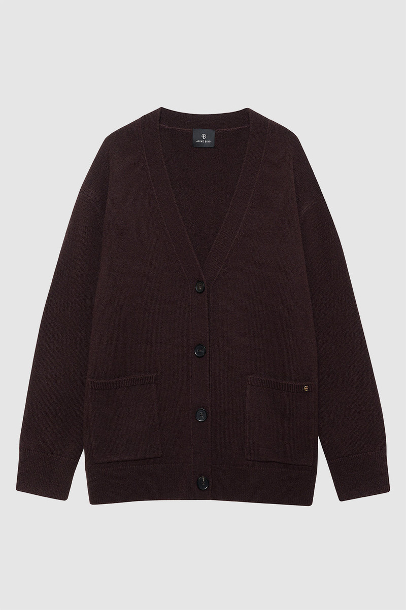 Jackson Cardigan - Deep Brown 1