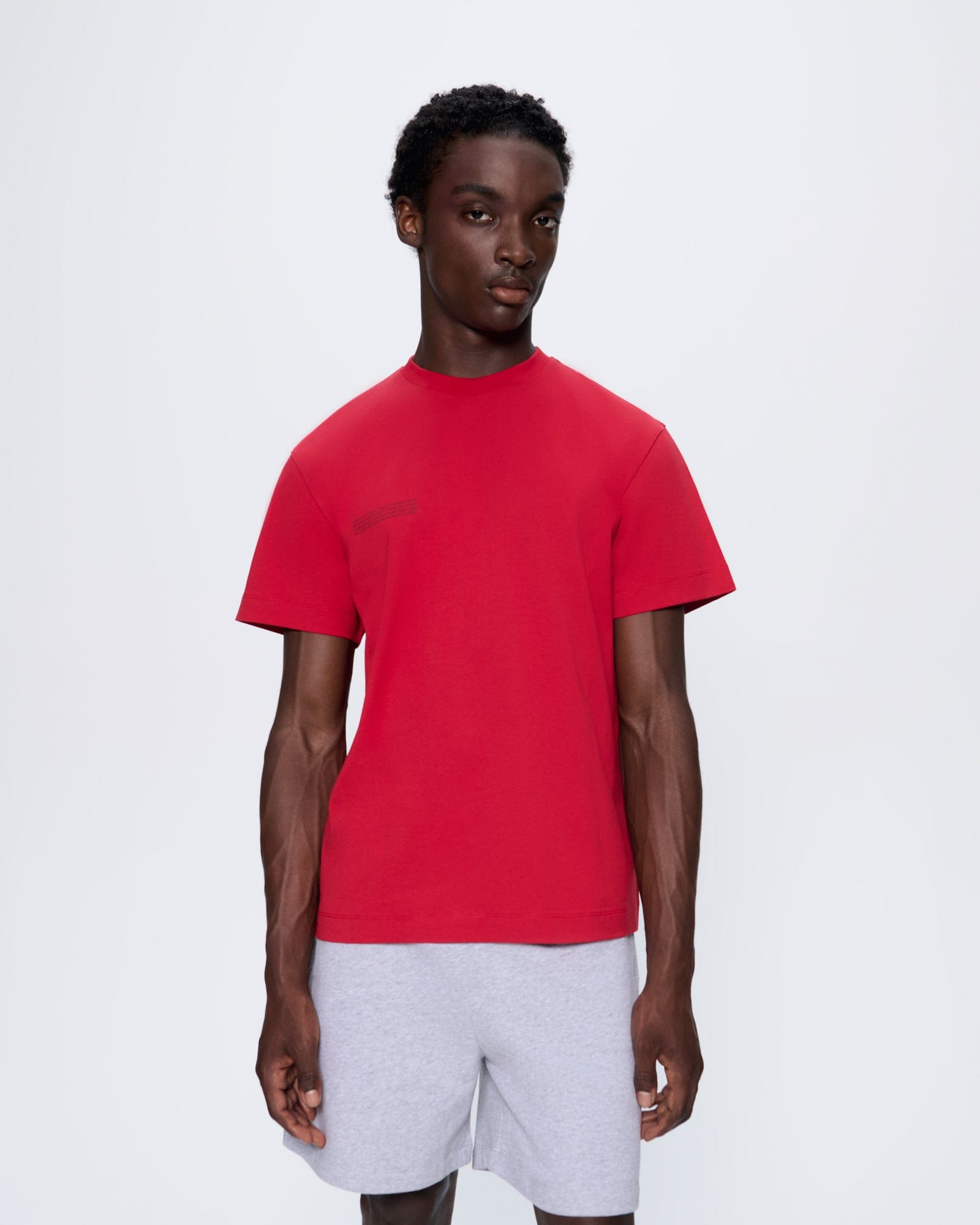 Mens 365 Midweight T-shirt - Goji Red - 2