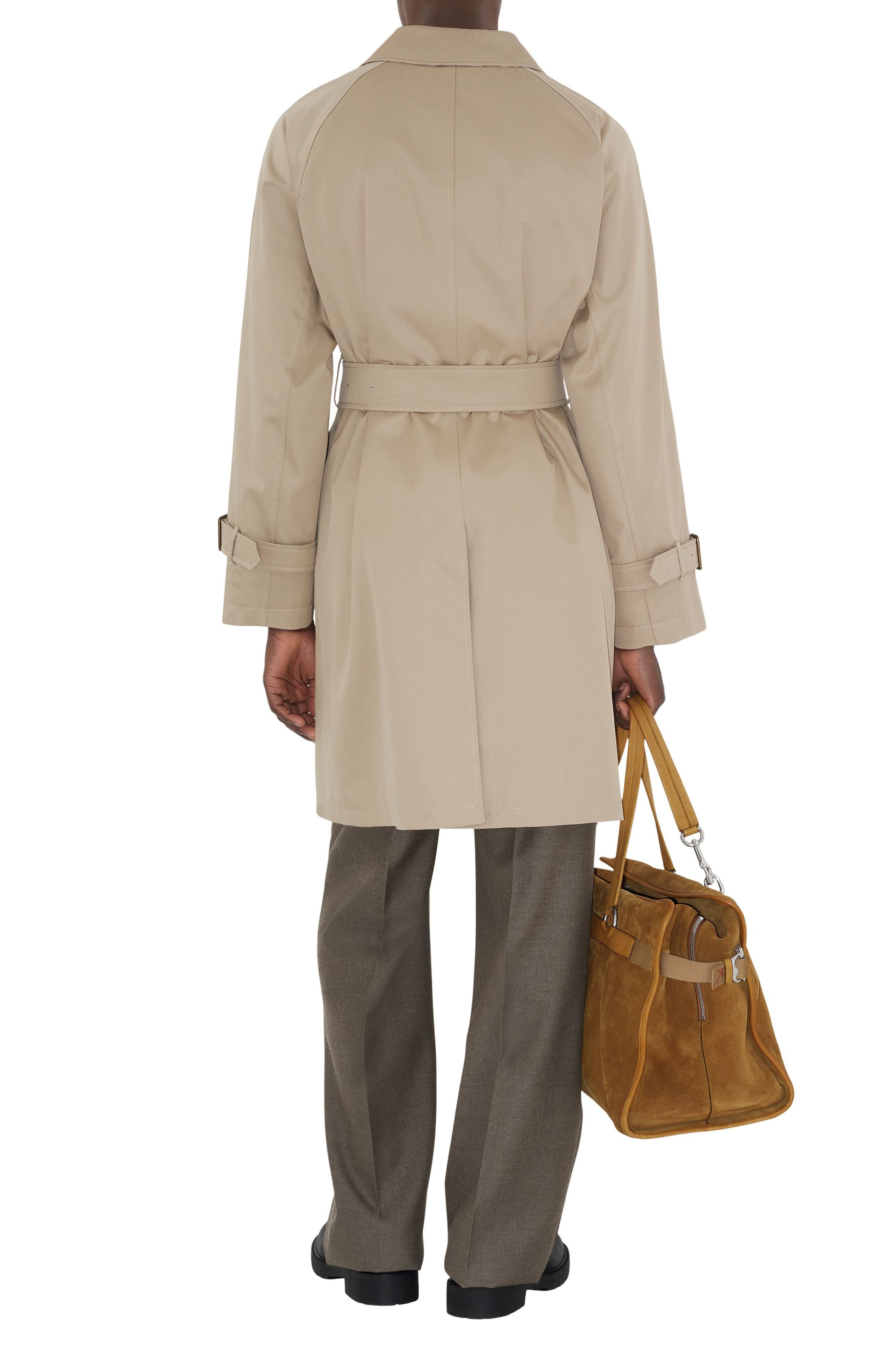 burberry Cotton Gabardine Long Car Coat in Fossil at Nordstrom - 2