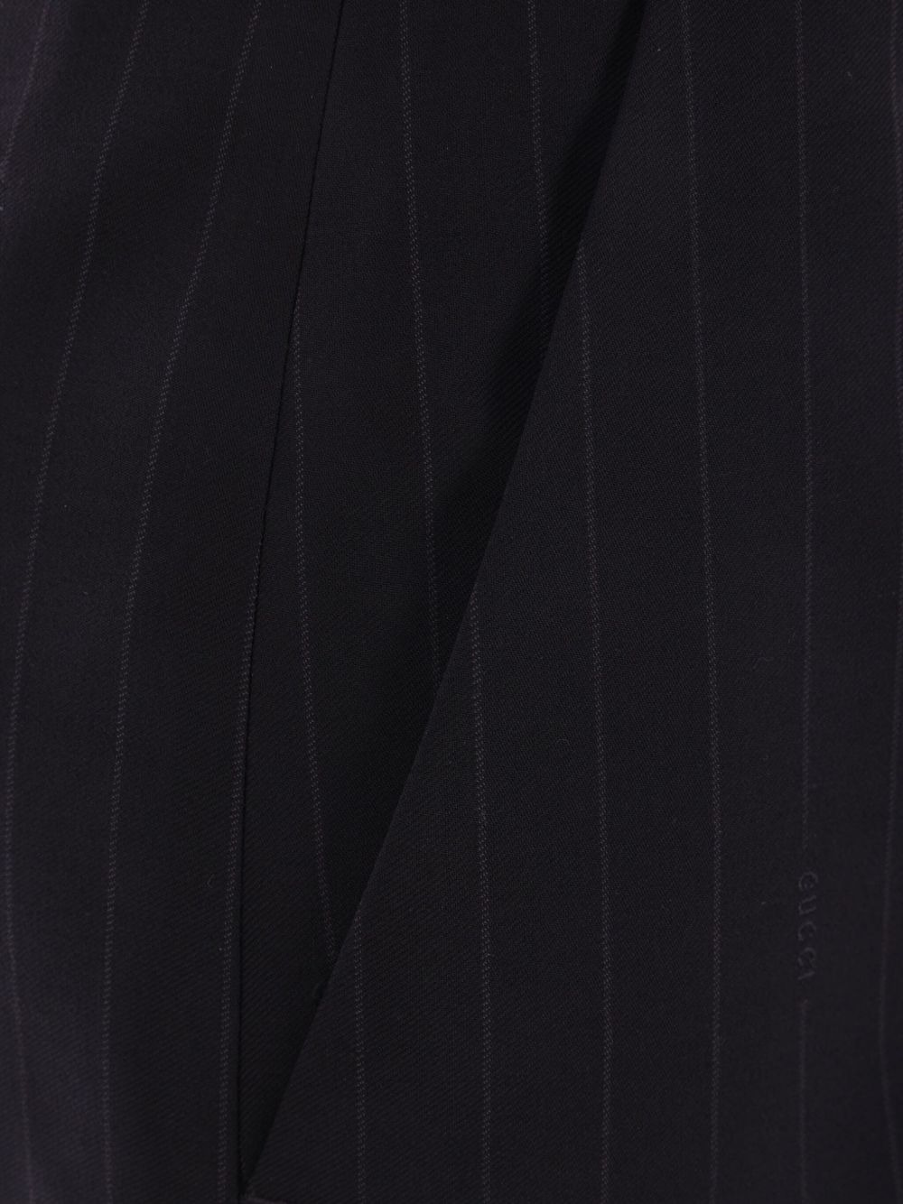 pinstripe wool jacquard trousers - 3