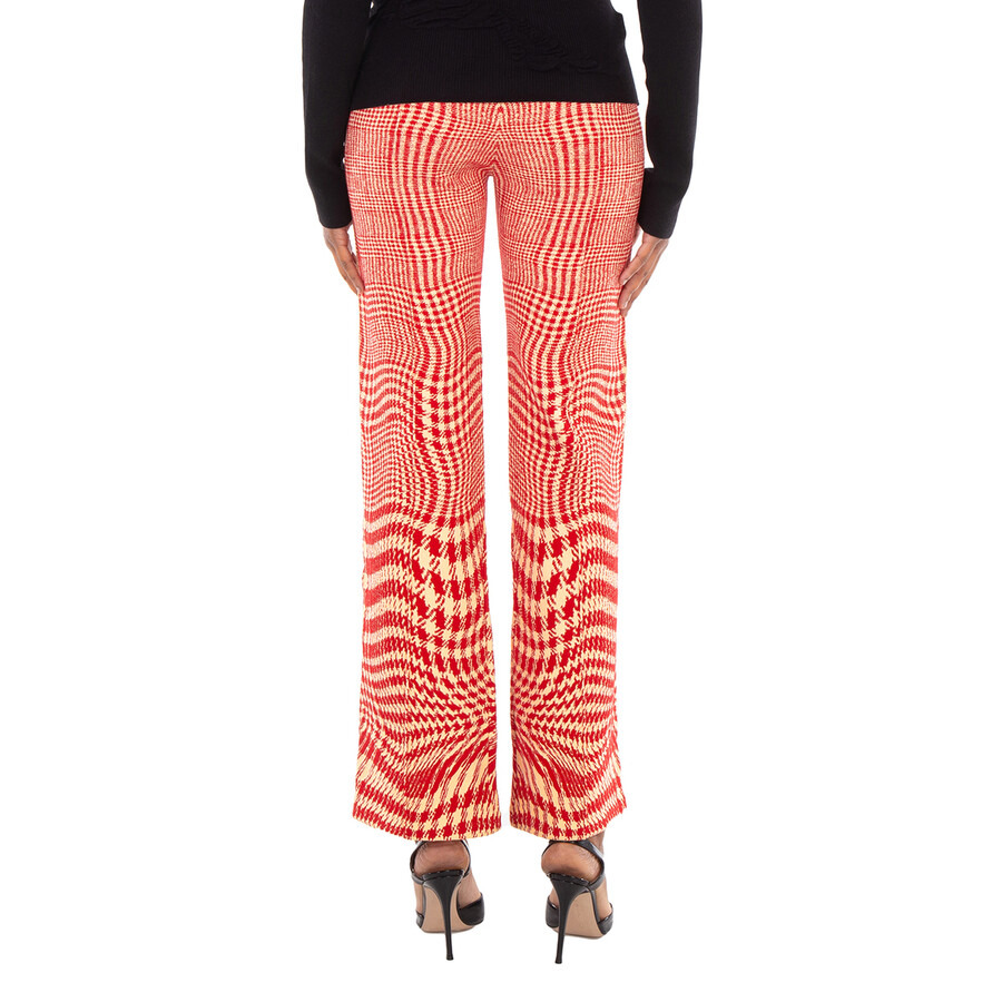 Burberry Houndstooth Wool-Blend Trousers - 4