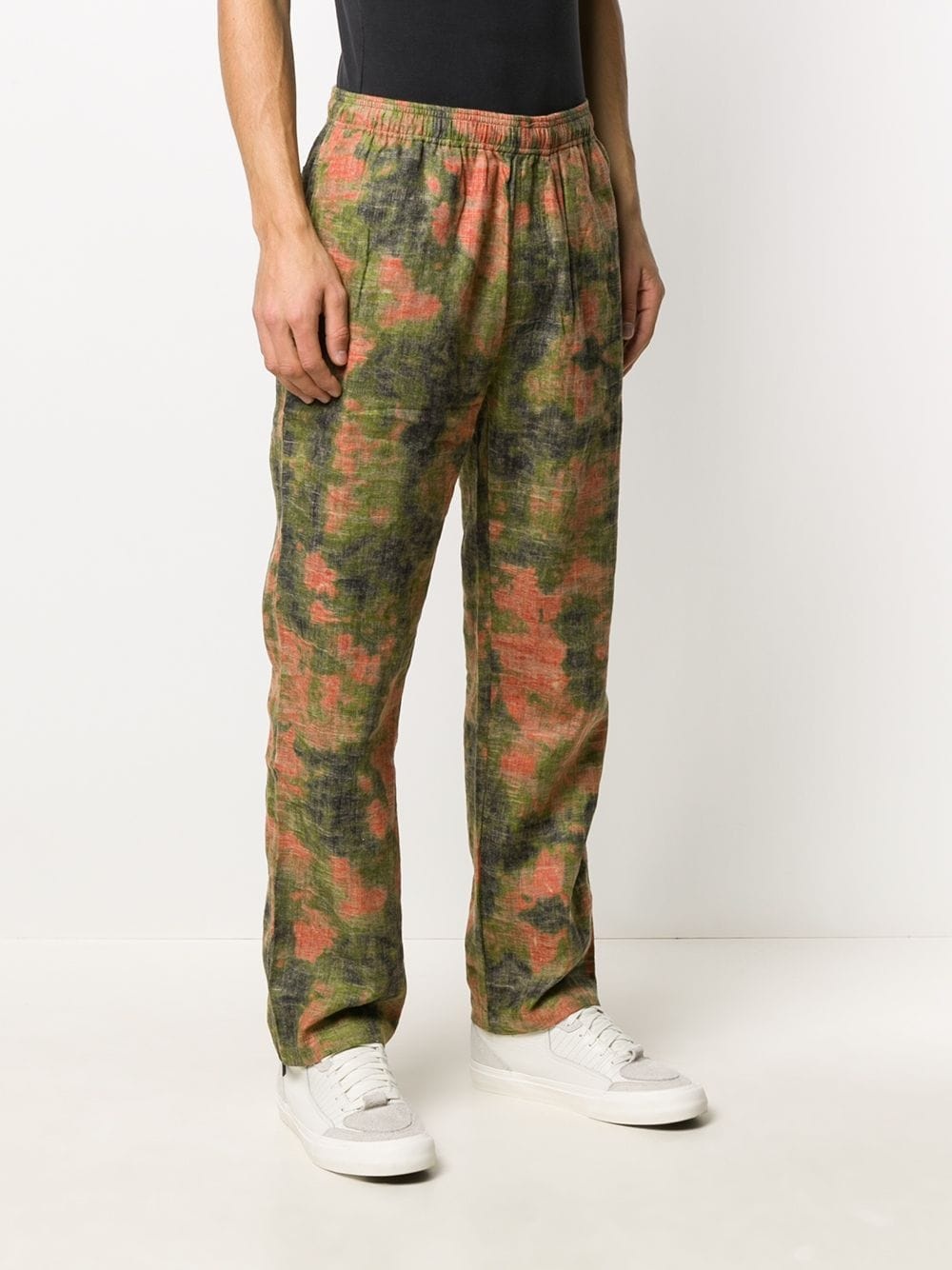 reverse jacquard relaxed trousers - 3