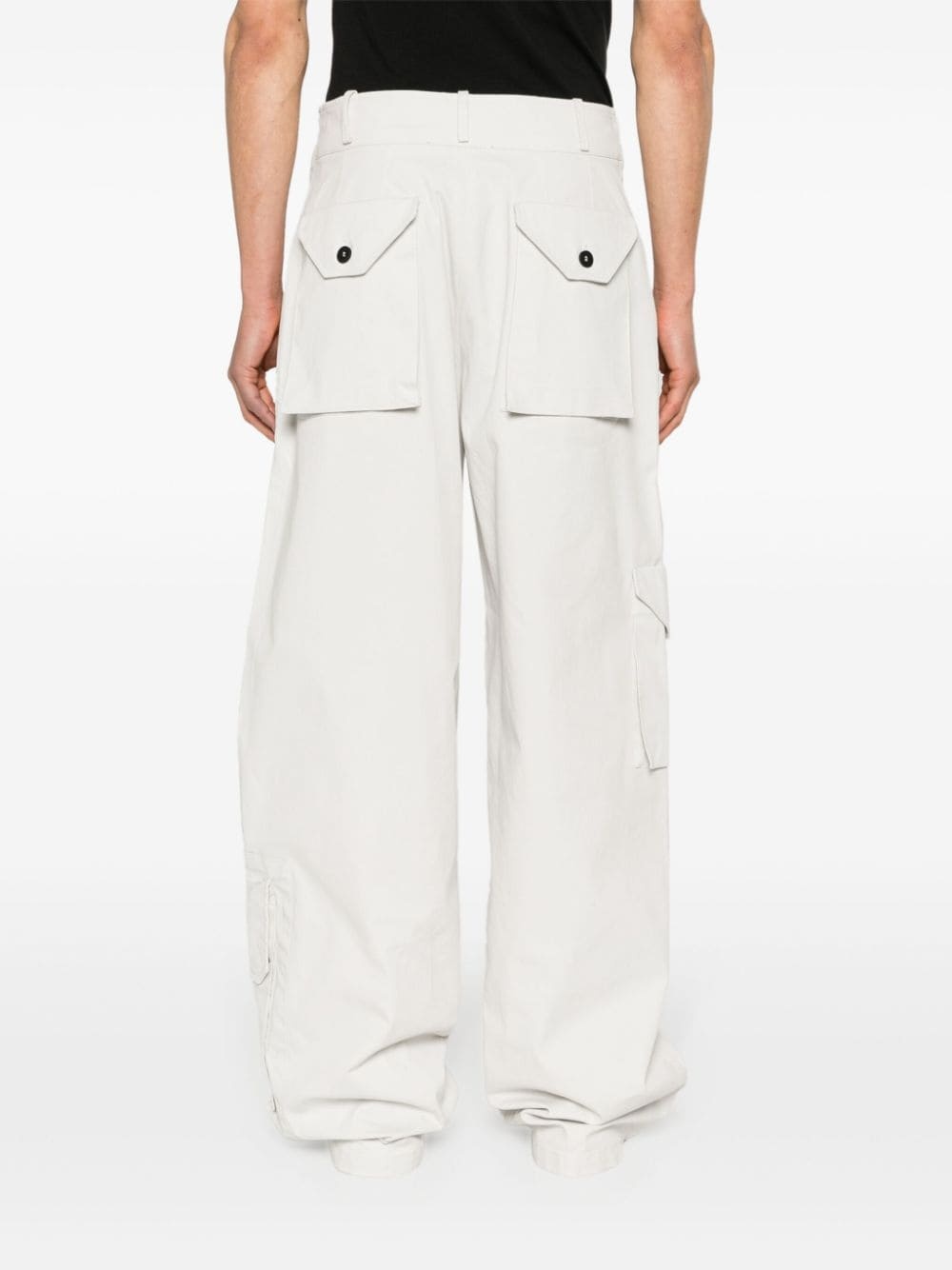 Overlay twill cargo trousers - 4