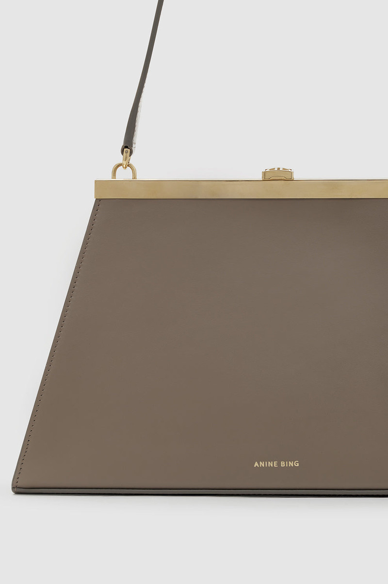 Anine Bag Smooth Leather - Taupe 5