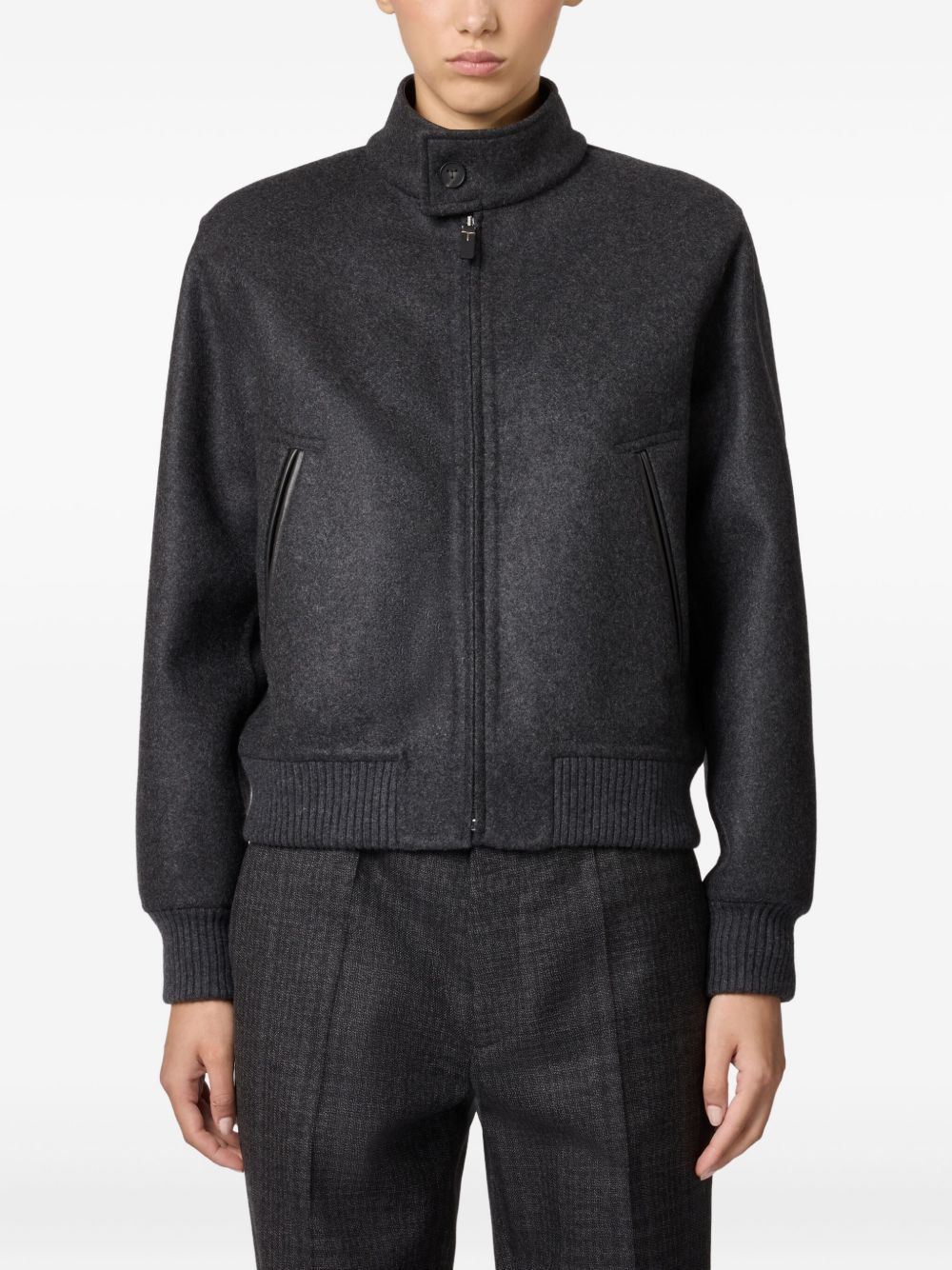 wool bomber jacket - 2
