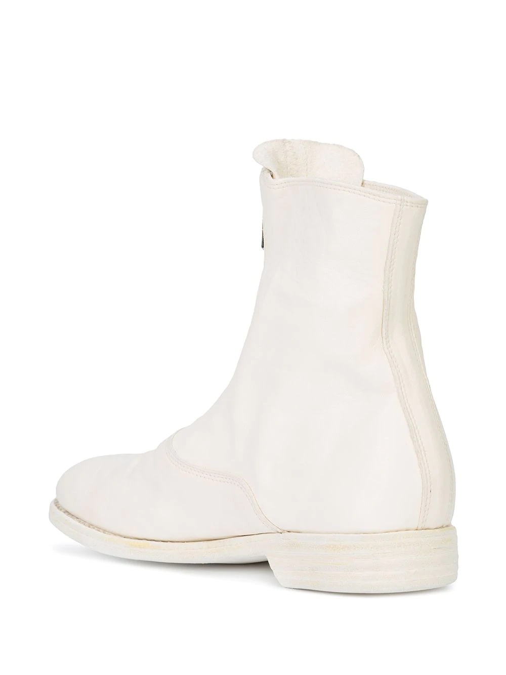 front-zipped fitted boots - 6