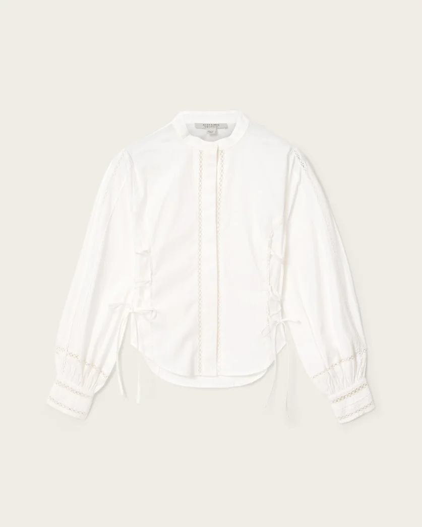FRANCES LONG SLEEVE FITTED SHIRT - 1