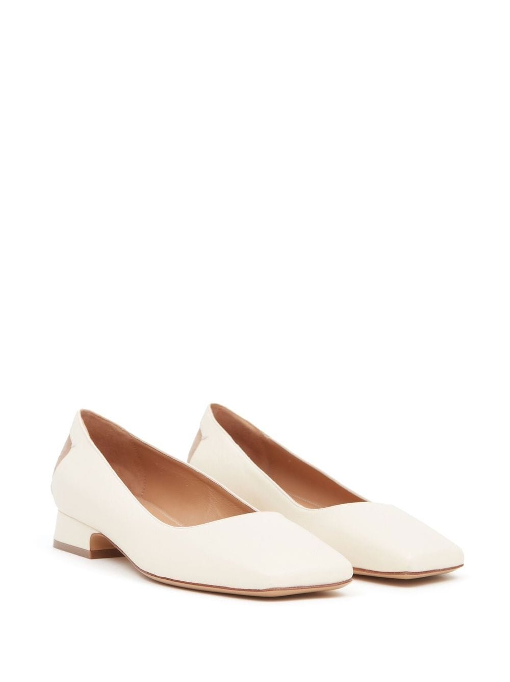 square-toe ballerina shoes - 2