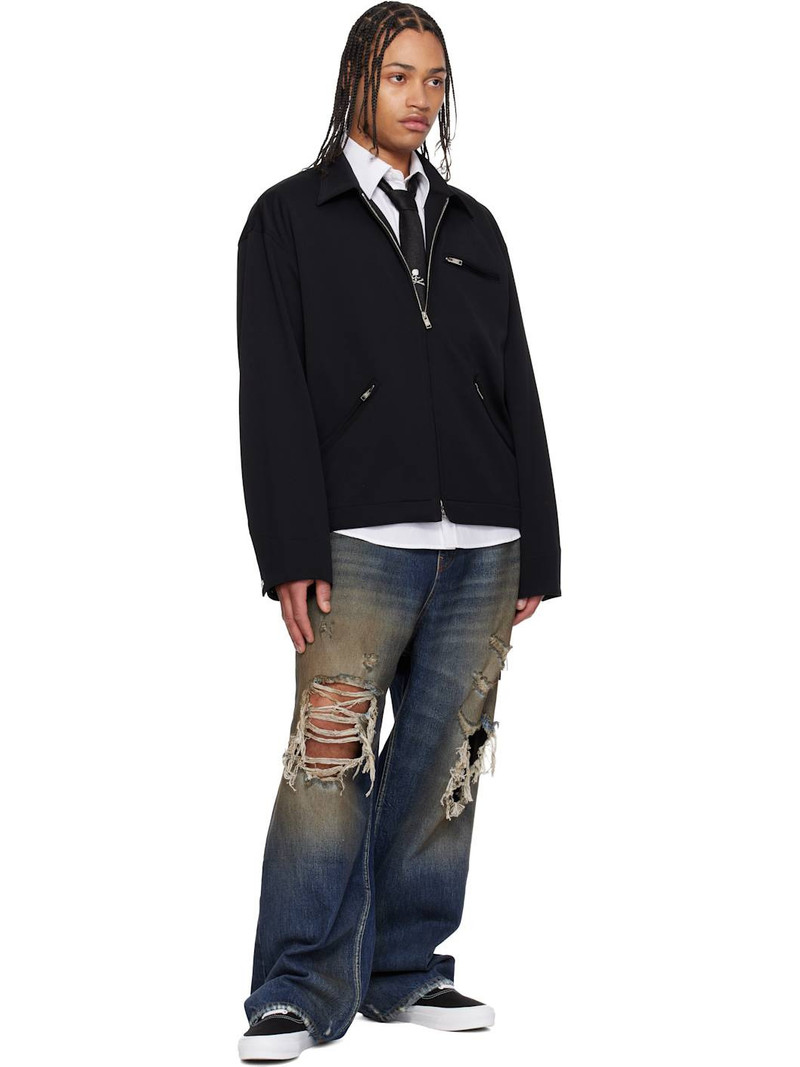 mastermind JAPAN Black Jersey Detroit Jacket outlook