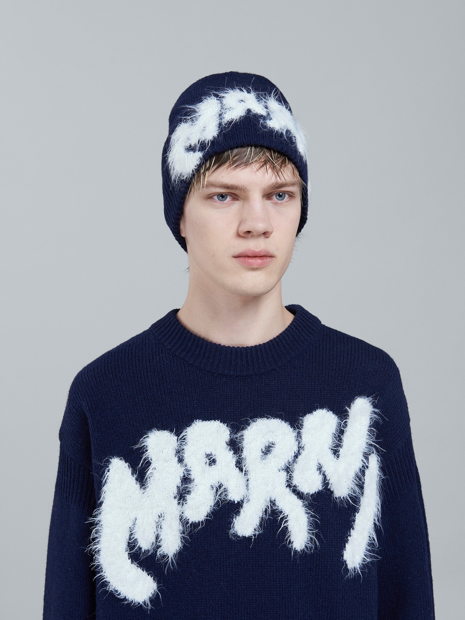 SHETLAND WOOL LOGO BEANIE - 2