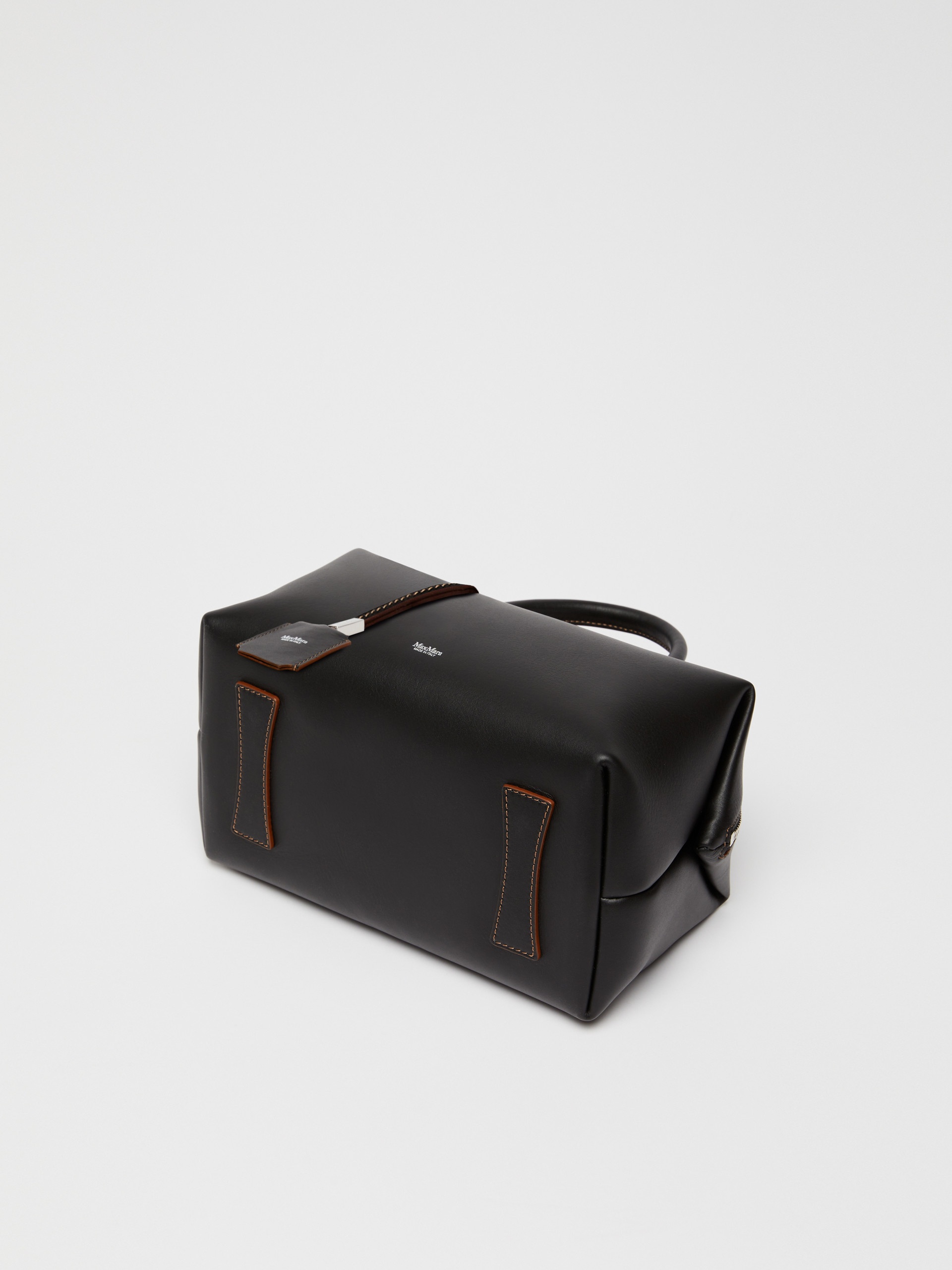 HOLDALLM Medium natural leather bowler bag - 6