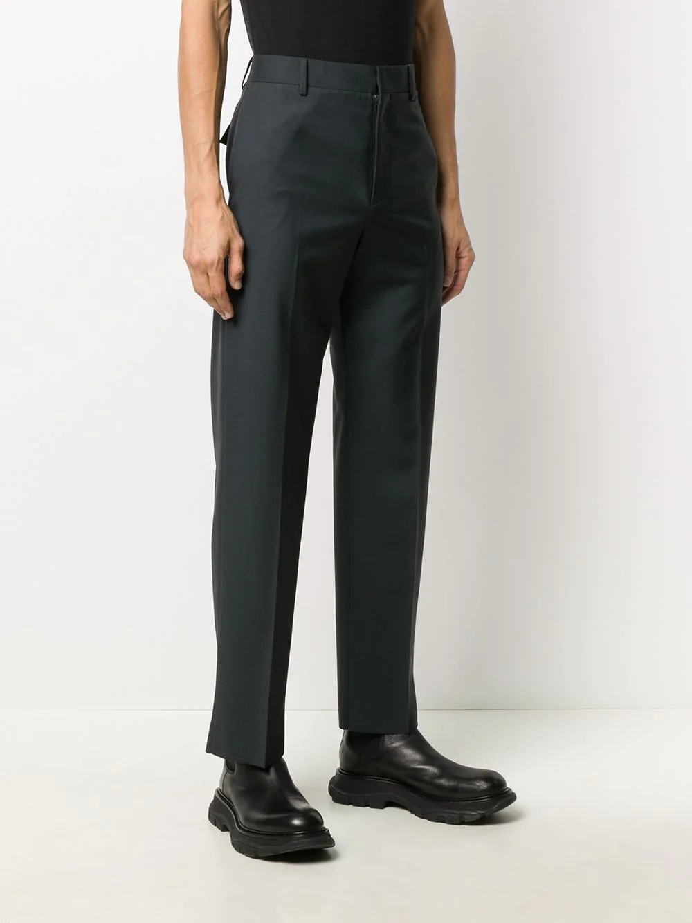 straight-leg tailored trousers - 3