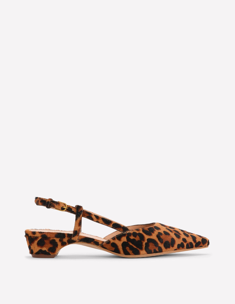 Mini Block Sling Backs-Classic Leopard 1