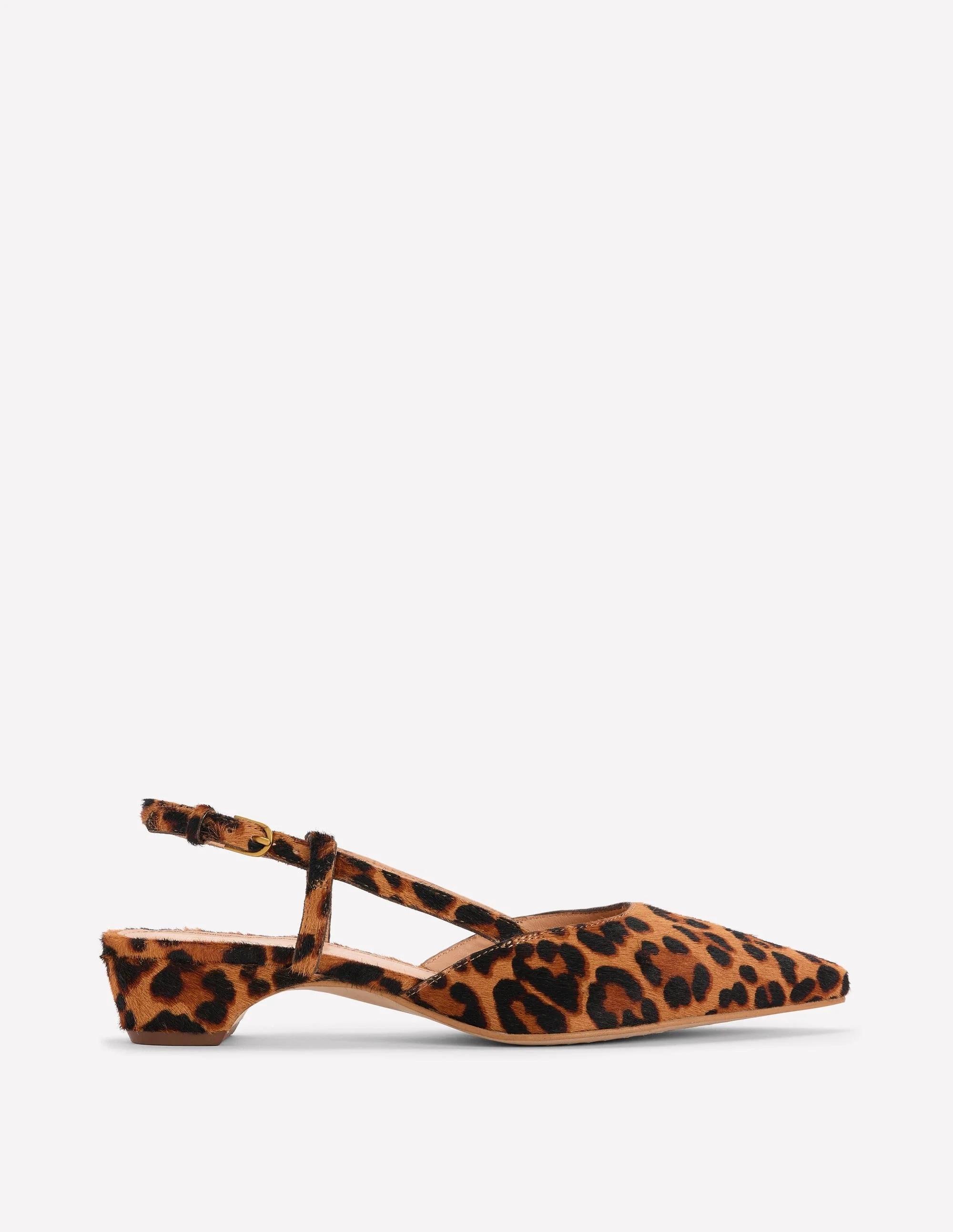 Mini Block Sling Backs-Classic Leopard - 1