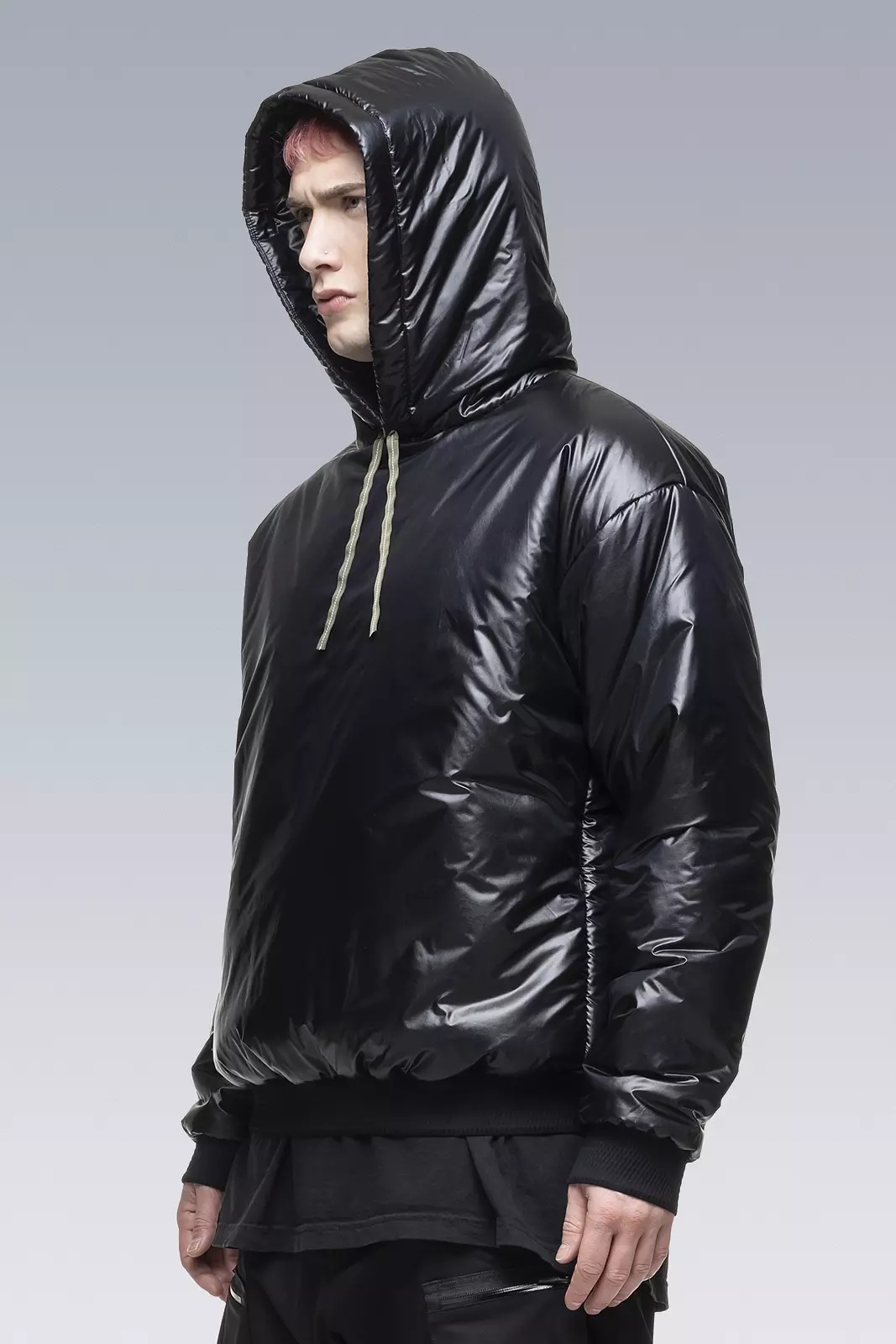 S31-PX HD Nylon PrimaLoft® Insulated Hooded Jacket Black - 7