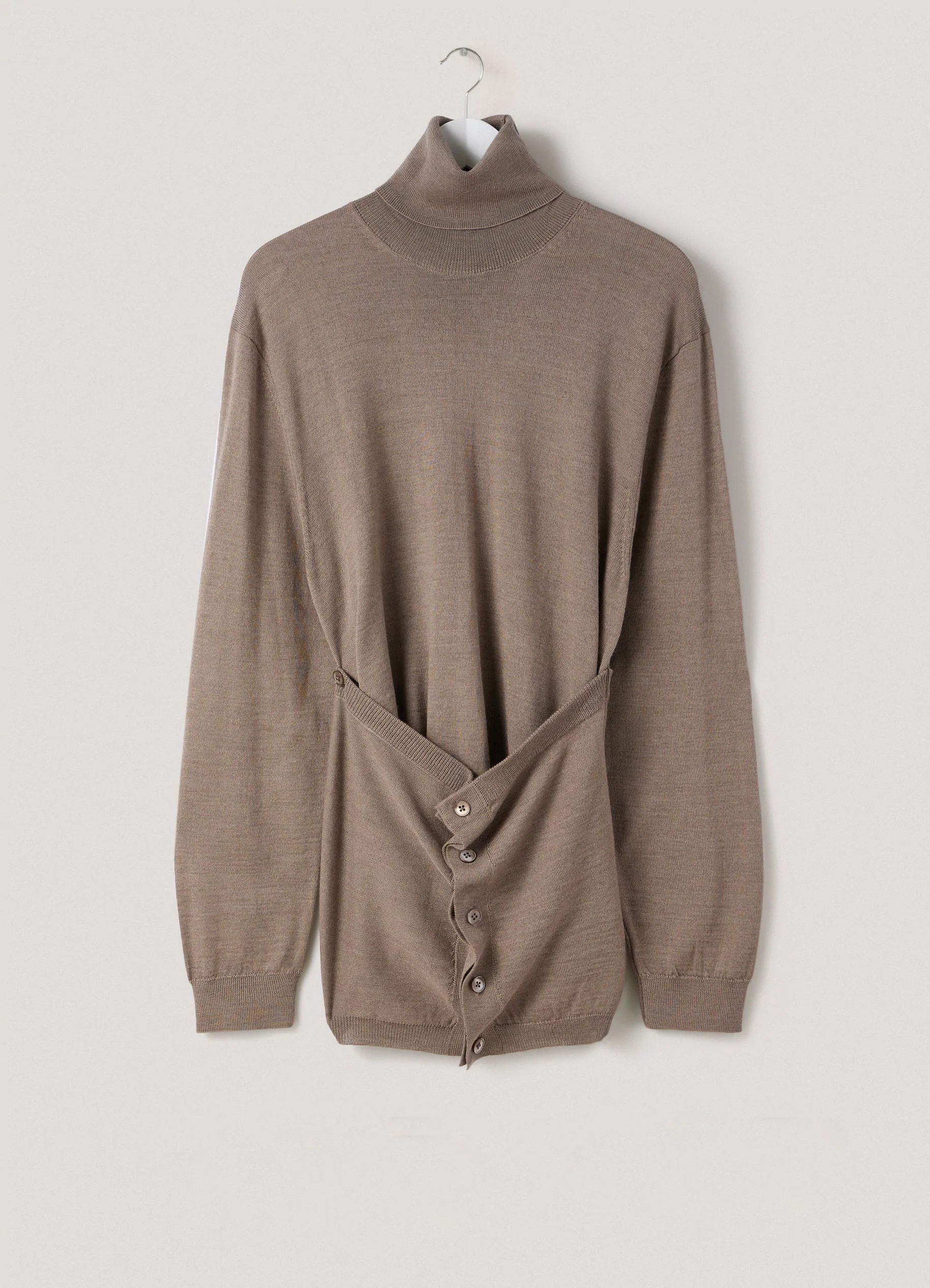 BUTTONED TURTLENECK - 1