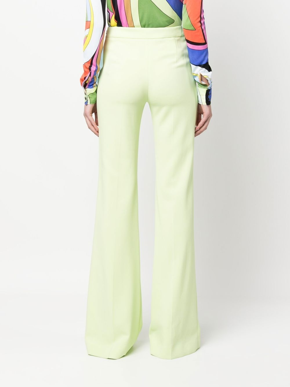flared high-waist trousers - 4