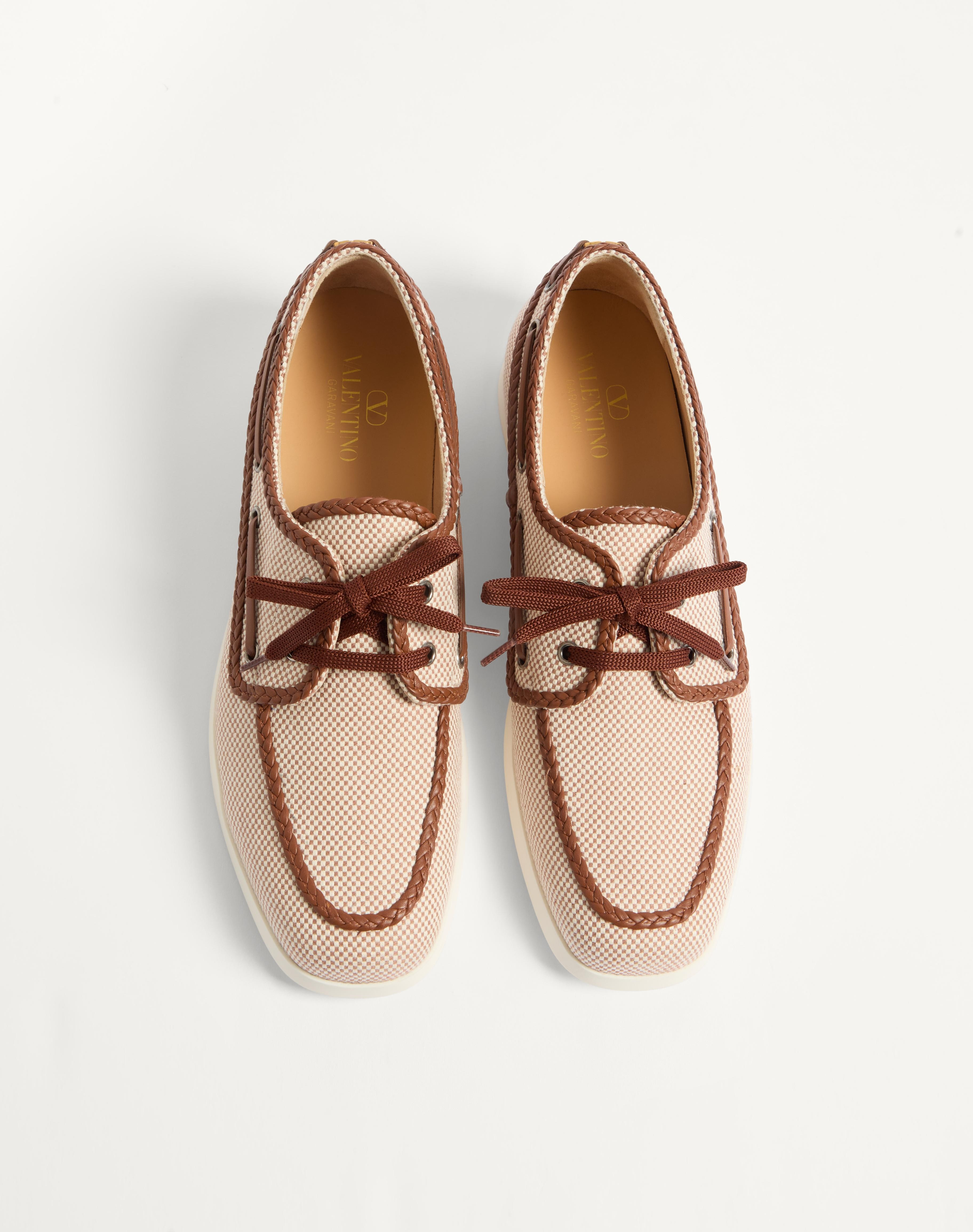 PALM AVENUE CANVAS AND NAPPA BOAT SHOE - 5