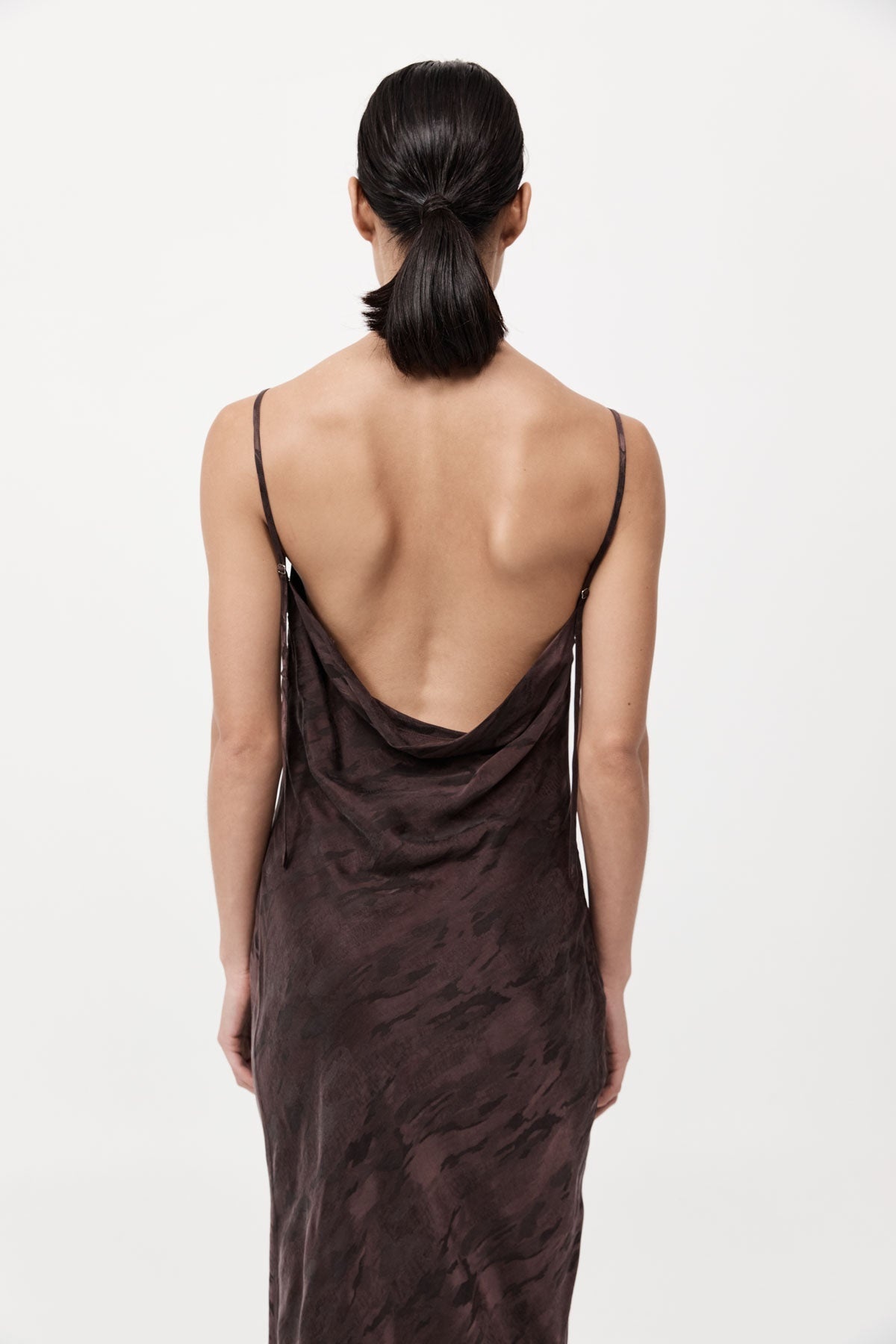 Bias Slip Dress - Chocolate Plum - 4
