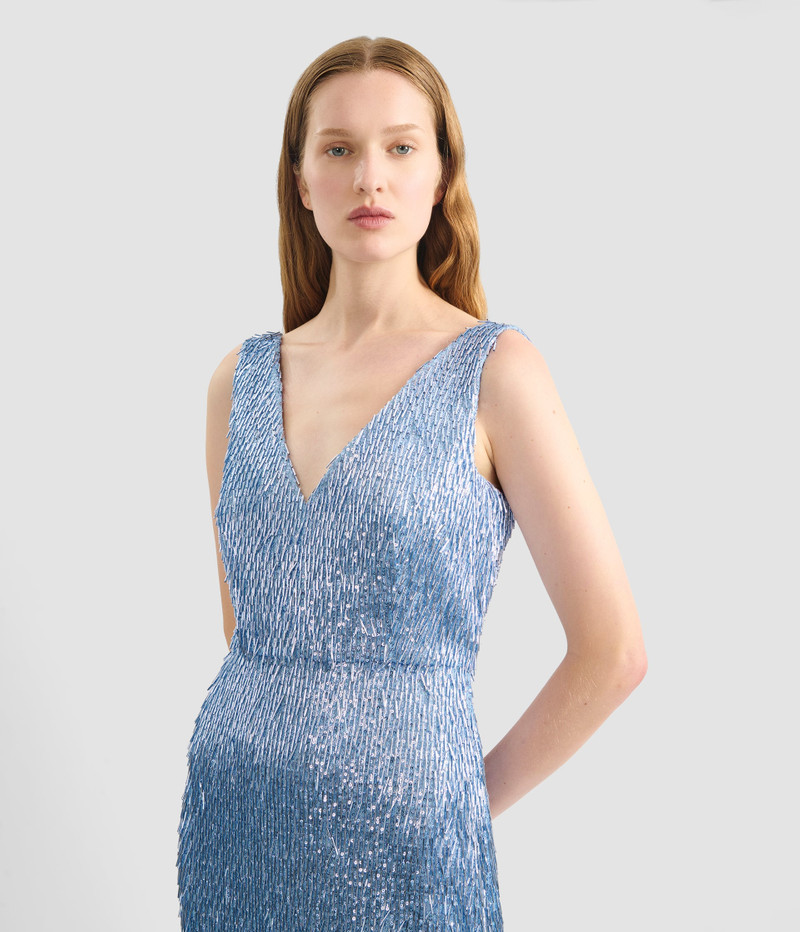 BUGLE SEQUIN MIDI DRESS 4